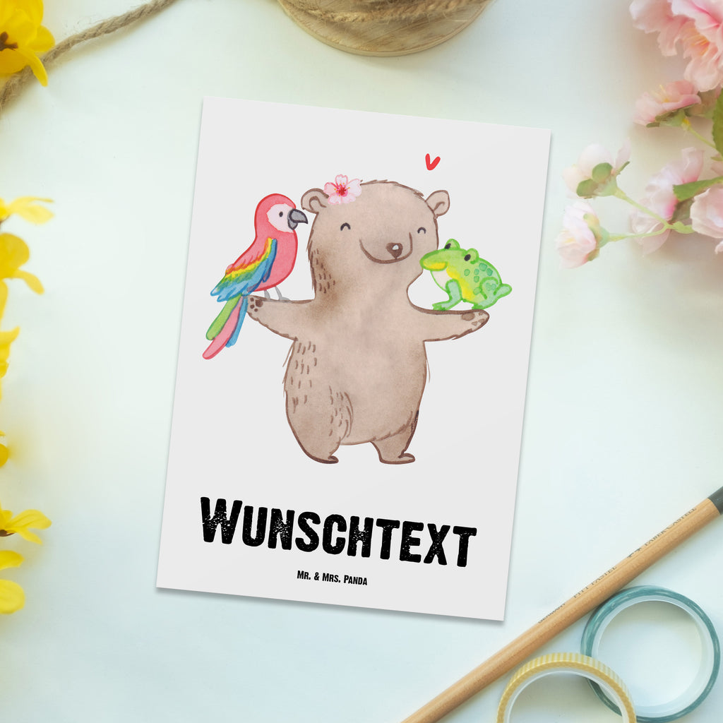 Personalisierte Postkarte Tierpflegerin mit Herz Postkarte mit Namen, Postkarte bedrucken, Postkarte mit Wunschtext, Postkarte personalisierbar, Geschenkkarte mit Namen, Grußkarte mit Namen, Karte mit Namen, Einladung mit Namen, Ansichtskarte mit Namen, Geschenkkarte mit Wunschtext, Grußkarte mit Wunschtext, Karte mit Wunschtext, Einladung mit Wunschtext, Ansichtskarte mit Wunschtext, Beruf, Ausbildung, Jubiläum, Abschied, Rente, Kollege, Kollegin, Geschenk, Schenken, Arbeitskollege, Mitarbeiter, Firma, Danke, Dankeschön