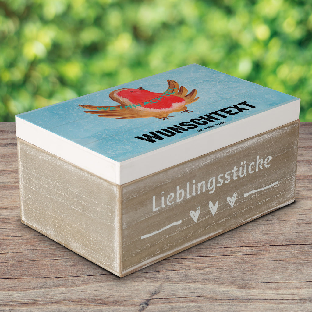 Personalisierte Holzkiste Rotkehlchen Weihnachten Holzkiste mit Namen, Kiste mit Namen, Schatzkiste mit Namen, Truhe mit Namen, Schatulle mit Namen, Erinnerungsbox mit Namen, Erinnerungskiste, mit Namen, Dekokiste mit Namen, Aufbewahrungsbox mit Namen, Holzkiste Personalisiert, Kiste Personalisiert, Schatzkiste Personalisiert, Truhe Personalisiert, Schatulle Personalisiert, Erinnerungsbox Personalisiert, Erinnerungskiste Personalisiert, Dekokiste Personalisiert, Aufbewahrungsbox Personalisiert, Geschenkbox personalisiert, GEschenkdose personalisiert, Winter, Weihnachten, Weihnachtsdeko, Nikolaus, Advent, Heiligabend, Wintermotiv, Frohe Weihnachten, Weihnachtsmotiv, Weihnachtsgruß, Vogel, xmas