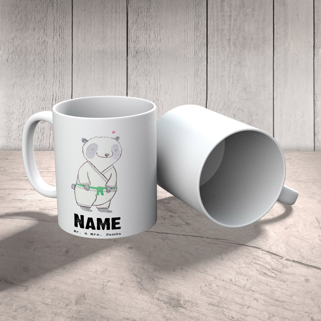 Personalisierte Tasse Panda Jiu Jitsu Personalisierte Tasse, Namenstasse, Wunschname, Personalisiert, Tasse, Namen, Drucken, Tasse mit Namen, Geschenk, Sport, Sportart, Hobby, Schenken, Danke, Dankeschön, Auszeichnung, Gewinn, Sportler, Jiu Jitsu, japanische Kampfkunst, Selbstverteidigung