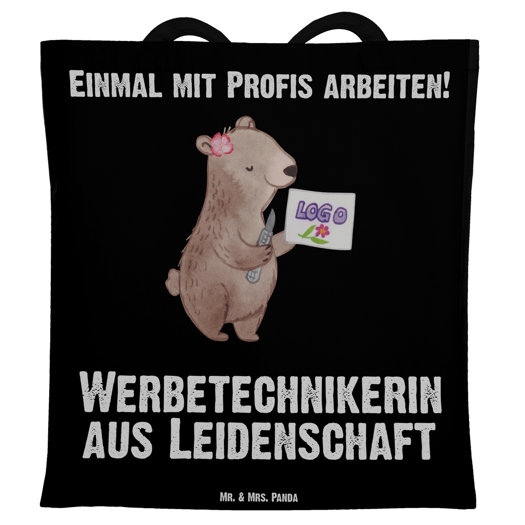 Tragetasche Werbetechnikerin aus Leidenschaft Beuteltasche, Beutel, Einkaufstasche, Jutebeutel, Stoffbeutel, Tasche, Shopper, Umhängetasche, Strandtasche, Schultertasche, Stofftasche, Tragetasche, Badetasche, Jutetasche, Einkaufstüte, Laptoptasche, Beruf, Ausbildung, Jubiläum, Abschied, Rente, Kollege, Kollegin, Geschenk, Schenken, Arbeitskollege, Mitarbeiter, Firma, Danke, Dankeschön