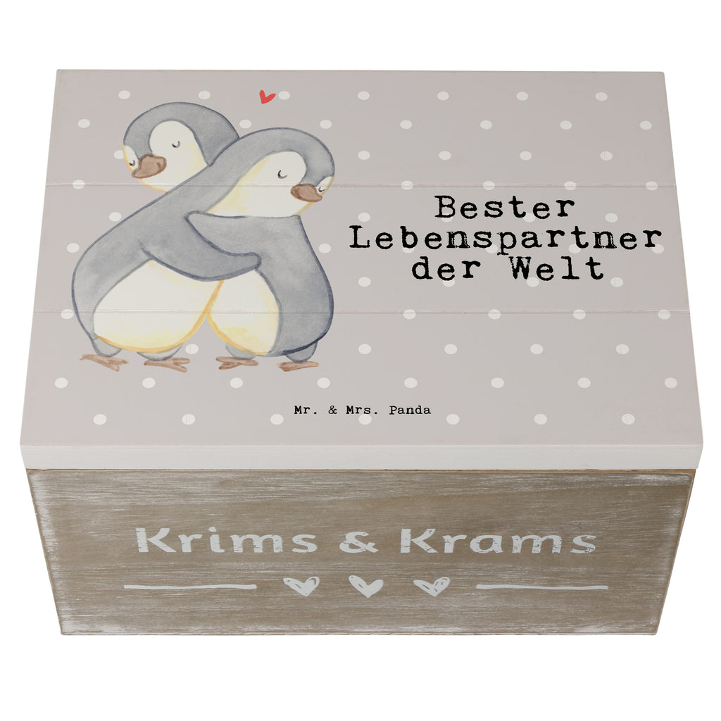 Holzkiste Pinguin Bester Lebenspartner der Welt Holzkiste, Kiste, Schatzkiste, Truhe, Schatulle, XXL, Erinnerungsbox, Erinnerungskiste, Dekokiste, Aufbewahrungsbox, Geschenkbox, Geschenkdose, für, Dankeschön, Geschenk, Schenken, Geburtstag, Geburtstagsgeschenk, Geschenkidee, Danke, Bedanken, Mitbringsel, Freude machen, Geschenktipp, Lebenspartner, Ehepartner, Partner, Ehemann, Ehefrau, Liebe, Freund, Freundin, Hochzeitstag, verliebt