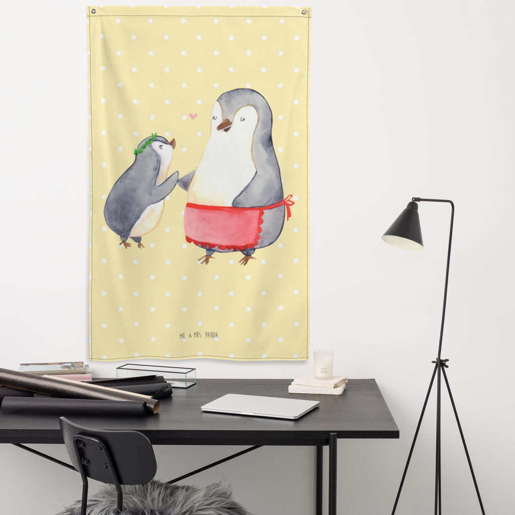 Wandteppich Pinguin mit Kind Wandbehang, Dekoration, Boho, Wandteppich, Wandtuch, Wanddeko, Tapisserie, Tapestry, Wandbild, Textil-Kunst, Schmuck-Wandbehang, Wand Deko, Kinderzimmer, Kinderzimmer Wand, Kinderzimmer Deko, Kinderzimmer Wanddeko, Familie, Vatertag, Muttertag, Bruder, Schwester, Mama, Papa, Oma, Opa, Geschenk, Mami, Mutti, Mutter, Geburststag