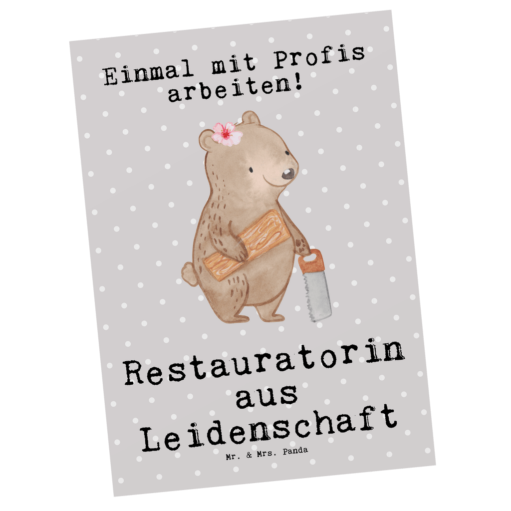 Postkarte Restauratorin aus Leidenschaft Postkarte, Karte, Geschenkkarte, Grußkarte, Einladung, Ansichtskarte, Geburtstagskarte, Einladungskarte, Dankeskarte, Ansichtskarten, Einladung Geburtstag, Einladungskarten Geburtstag, Beruf, Ausbildung, Jubiläum, Abschied, Rente, Kollege, Kollegin, Geschenk, Schenken, Arbeitskollege, Mitarbeiter, Firma, Danke, Dankeschön