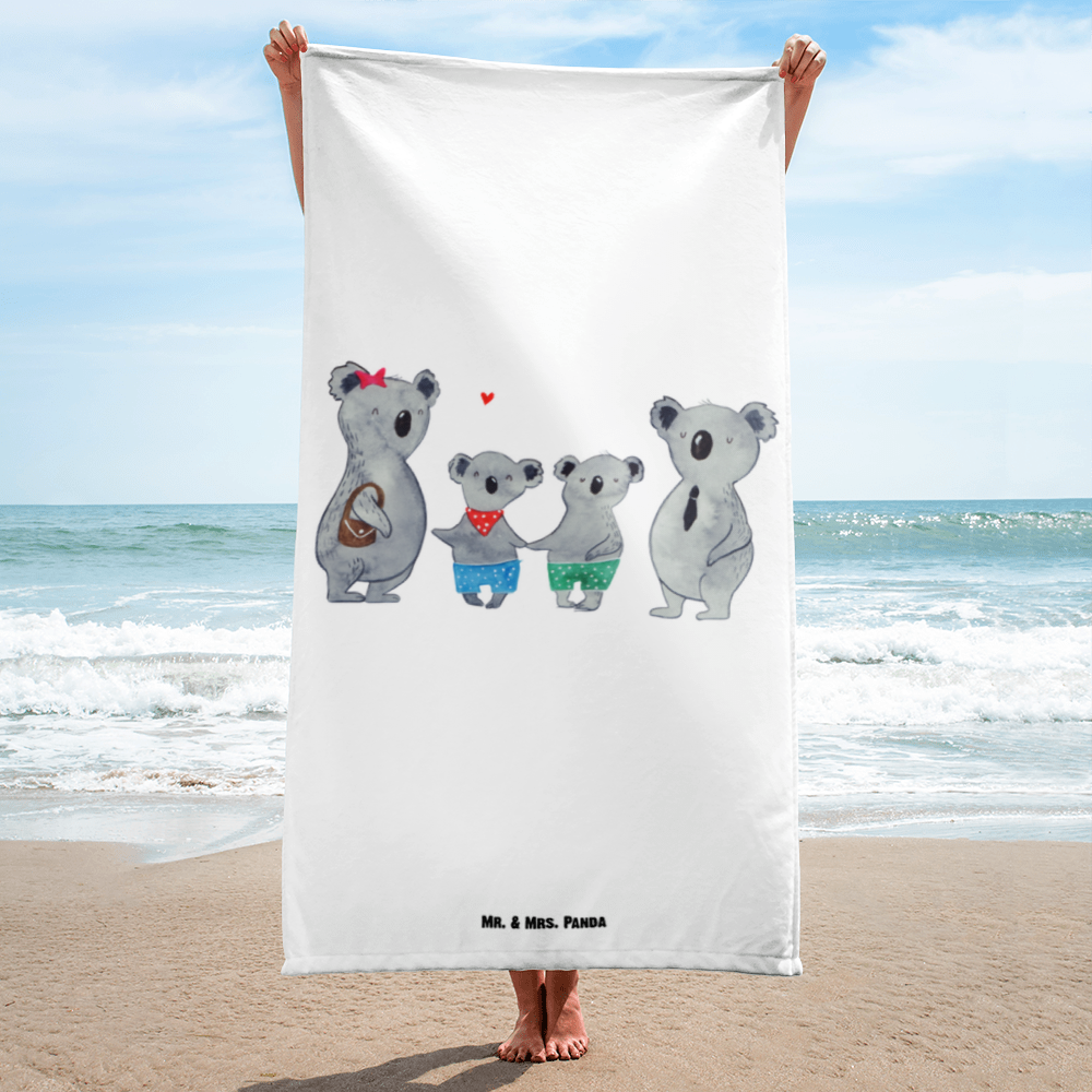 XL Badehandtuch Koala Familie zwei Handtuch, Badetuch, Duschtuch, Strandtuch, Saunatuch, Familie, Vatertag, Muttertag, Bruder, Schwester, Mama, Papa, Oma, Opa, Koala, Koalabär, beste Familie, Familienzeit, Familienleben, Koalafamilie, Lieblingsfamilie