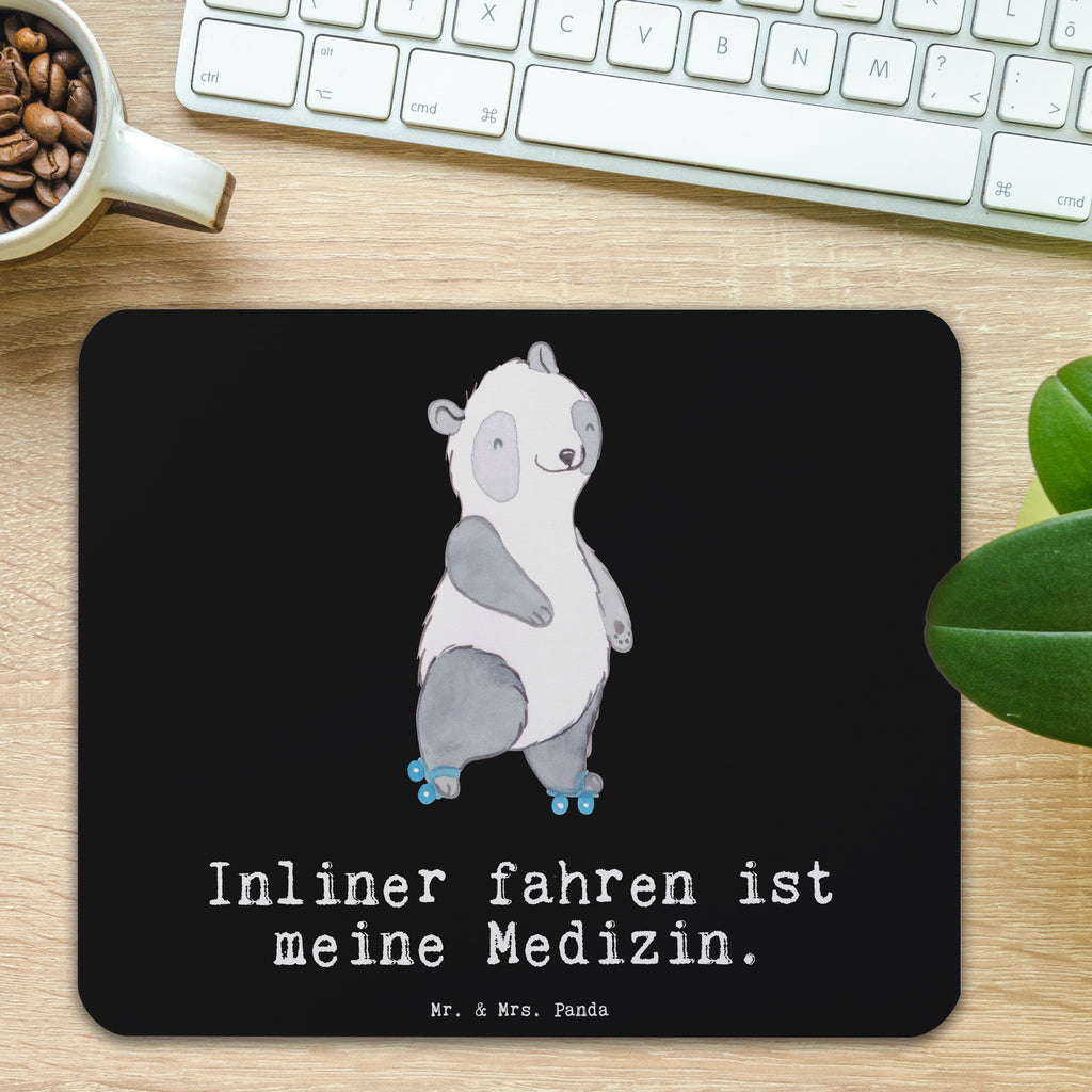 Mauspad Panda Inliner fahren Medizin Mousepad, Computer zubehör, Büroausstattung, PC Zubehör, Arbeitszimmer, Mauspad, Einzigartiges Mauspad, Designer Mauspad, Mausunterlage, Mauspad Büro, Geschenk, Sport, Sportart, Hobby, Schenken, Danke, Dankeschön, Auszeichnung, Gewinn, Sportler, Inliner fahren, Rollschuh fahren, Rollerblades, inlinern