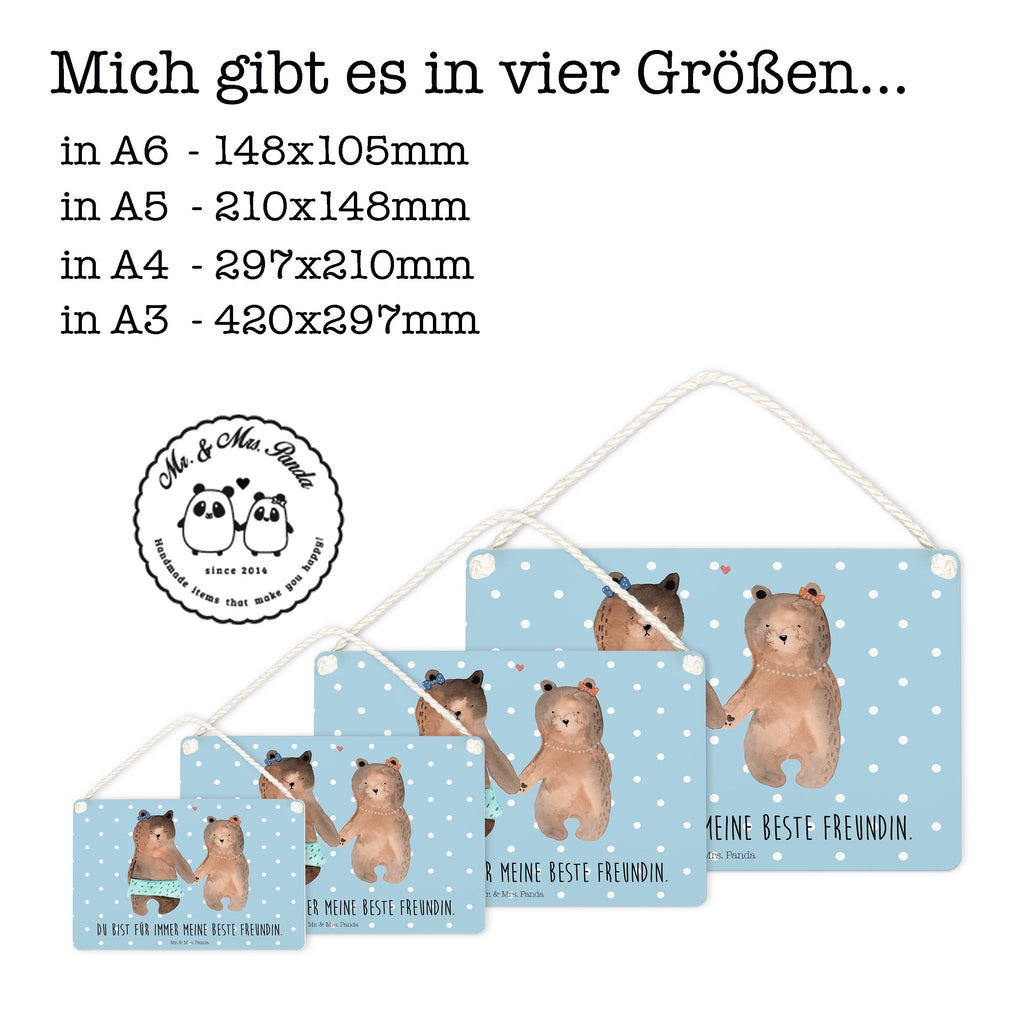 Deko Schild Bär Freundin Dekoschild, Deko Schild, Schild, Tür Schild, Türschild, Holzschild, Wandschild, Wanddeko, Bär, Teddy, Teddybär, Bär Freundin Beste Freund Liebe Liebesbeweis Verliebt Kumpel Kumpeliene