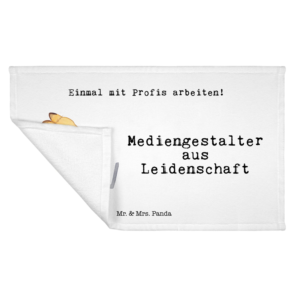 Handtuch Mediengestalter aus Leidenschaft Gästetuch, Reisehandtuch, Sport Handtuch, Frottier, Kinder Handtuch, Beruf, Ausbildung, Jubiläum, Abschied, Rente, Kollege, Kollegin, Geschenk, Schenken, Arbeitskollege, Mitarbeiter, Firma, Danke, Dankeschön, Grafiker, Designer, Mediengestalter, Grafikdesigner