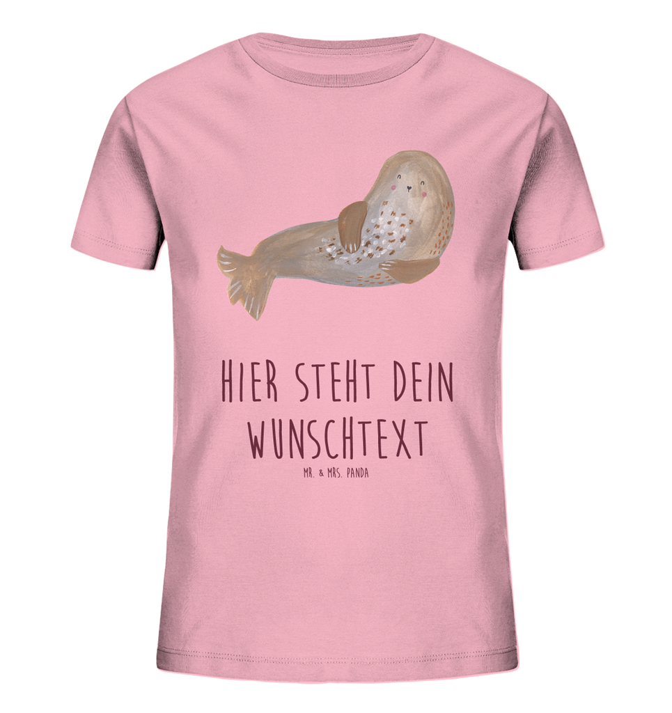 Personalisiertes Kinder T-Shirt Robbe Lachen Personalisiertes Kinder T-Shirt, Tiermotive, Gute Laune, lustige Sprüche, Tiere, Robbe, Robben, Seehund, Strand, Meerestier, Ostsee, Nordsee