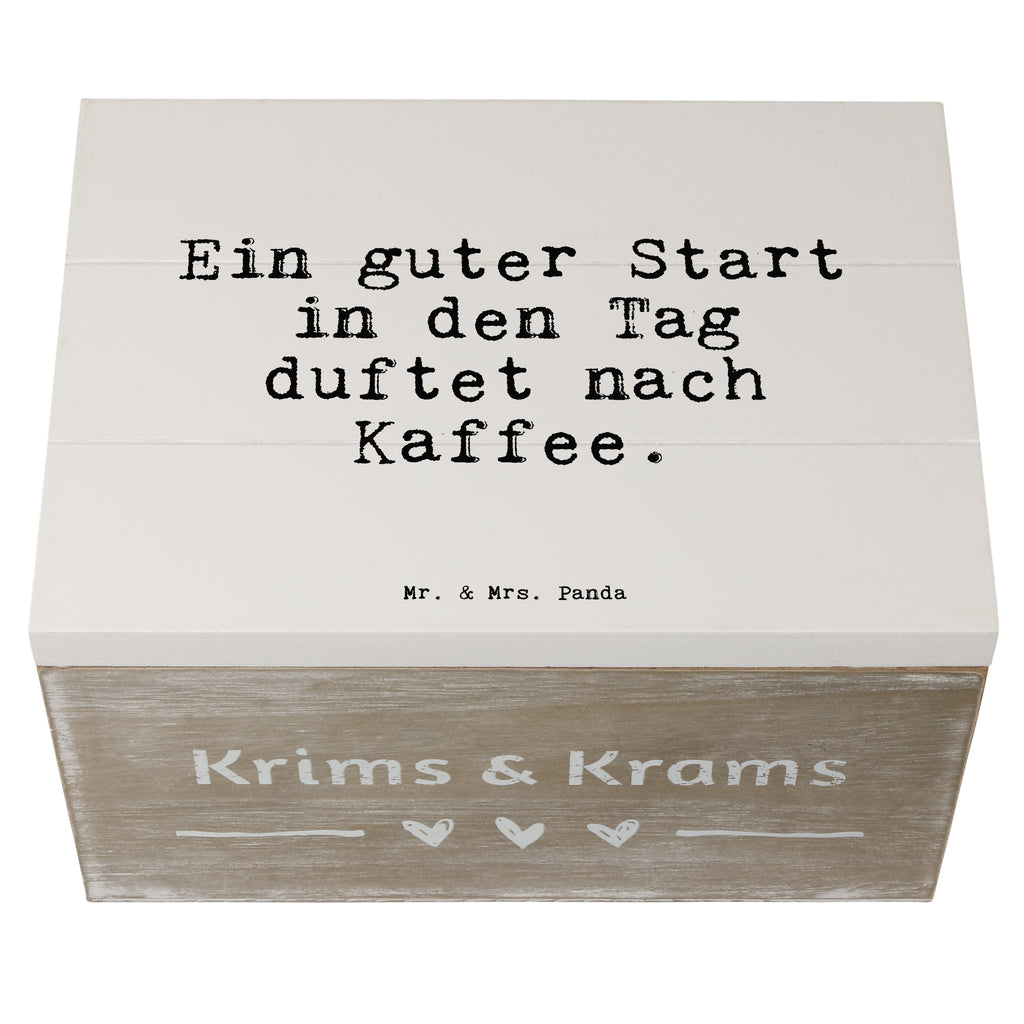 Holzkiste Sprüche und Zitate Ein guter Start in den Tag duftet nach Kaffee. Holzkiste, Kiste, Schatzkiste, Truhe, Schatulle, XXL, Erinnerungsbox, Erinnerungskiste, Dekokiste, Aufbewahrungsbox, Geschenkbox, Geschenkdose, Spruch, Sprüche, lustige Sprüche, Weisheiten, Zitate, Spruch Geschenke, Spruch Sprüche Weisheiten Zitate Lustig Weisheit Worte