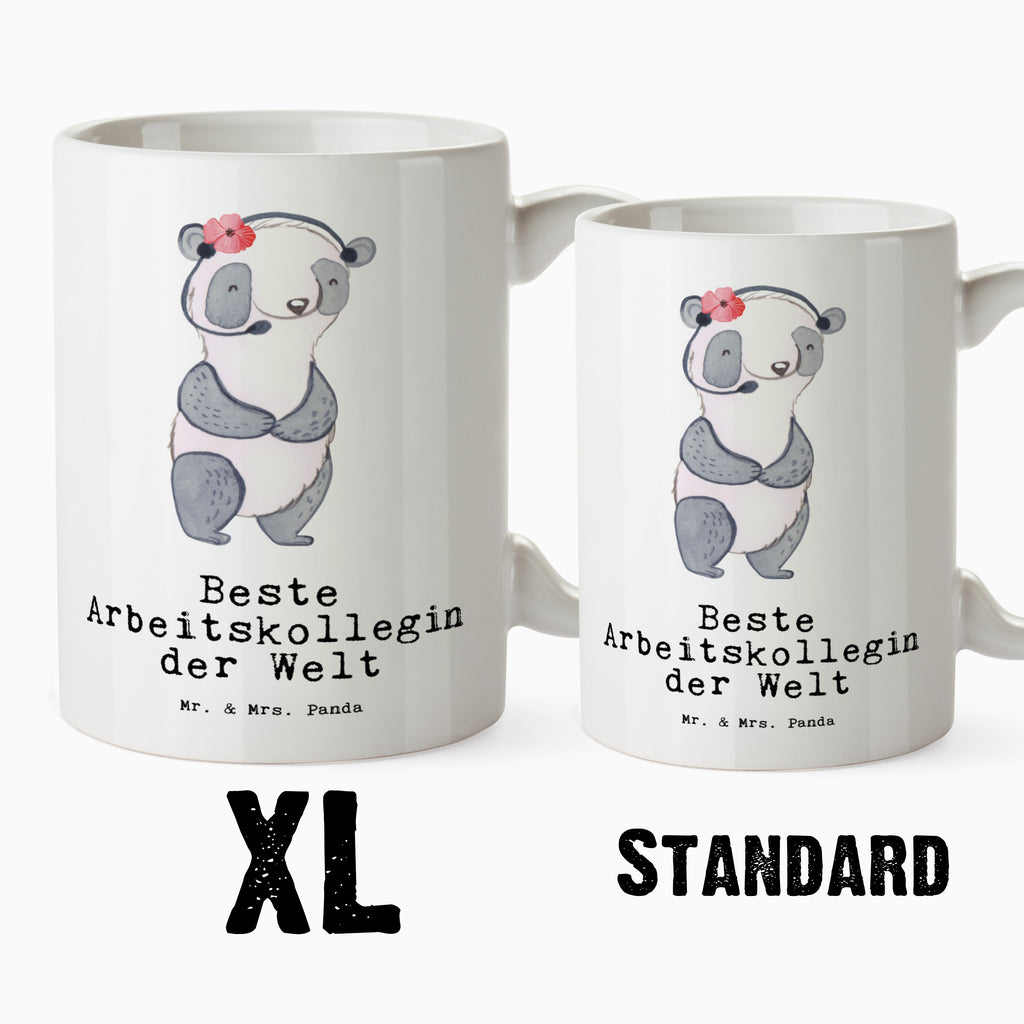 XL Tasse Panda Beste Arbeitskollegin der Welt XL Tasse, Große Tasse, Grosse Kaffeetasse, XL Becher, XL Teetasse, spülmaschinenfest, Jumbo Tasse, Groß, für, Dankeschön, Geschenk, Schenken, Geburtstag, Geburtstagsgeschenk, Geschenkidee, Danke, Bedanken, Mitbringsel, Freude machen, Geschenktipp, Arbeitskollegin, Kollegin, Freundin, Büro, Abschiedsgeschenk, Ruhestand, Arbeit, Mitarbeiterin, Berufsgenossin, Beruf