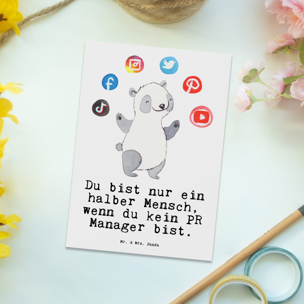 Postkarte PR Manager mit Herz Postkarte, Karte, Geschenkkarte, Grußkarte, Einladung, Ansichtskarte, Geburtstagskarte, Einladungskarte, Dankeskarte, Ansichtskarten, Einladung Geburtstag, Einladungskarten Geburtstag, Beruf, Ausbildung, Jubiläum, Abschied, Rente, Kollege, Kollegin, Geschenk, Schenken, Arbeitskollege, Mitarbeiter, Firma, Danke, Dankeschön