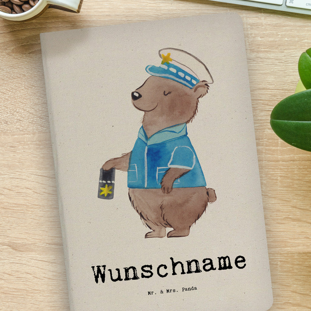 DIN A4 Personalisiertes Notizbuch Polizeivollzugsbeamtin mit Herz Personalisiertes Notizbuch, Notizbuch mit Namen, Notizbuch bedrucken, Personalisierung, Namensbuch, Namen, Beruf, Ausbildung, Jubiläum, Abschied, Rente, Kollege, Kollegin, Geschenk, Schenken, Arbeitskollege, Mitarbeiter, Firma, Danke, Dankeschön, Polizeivollzugsbeamte, Polizistin, Polizei