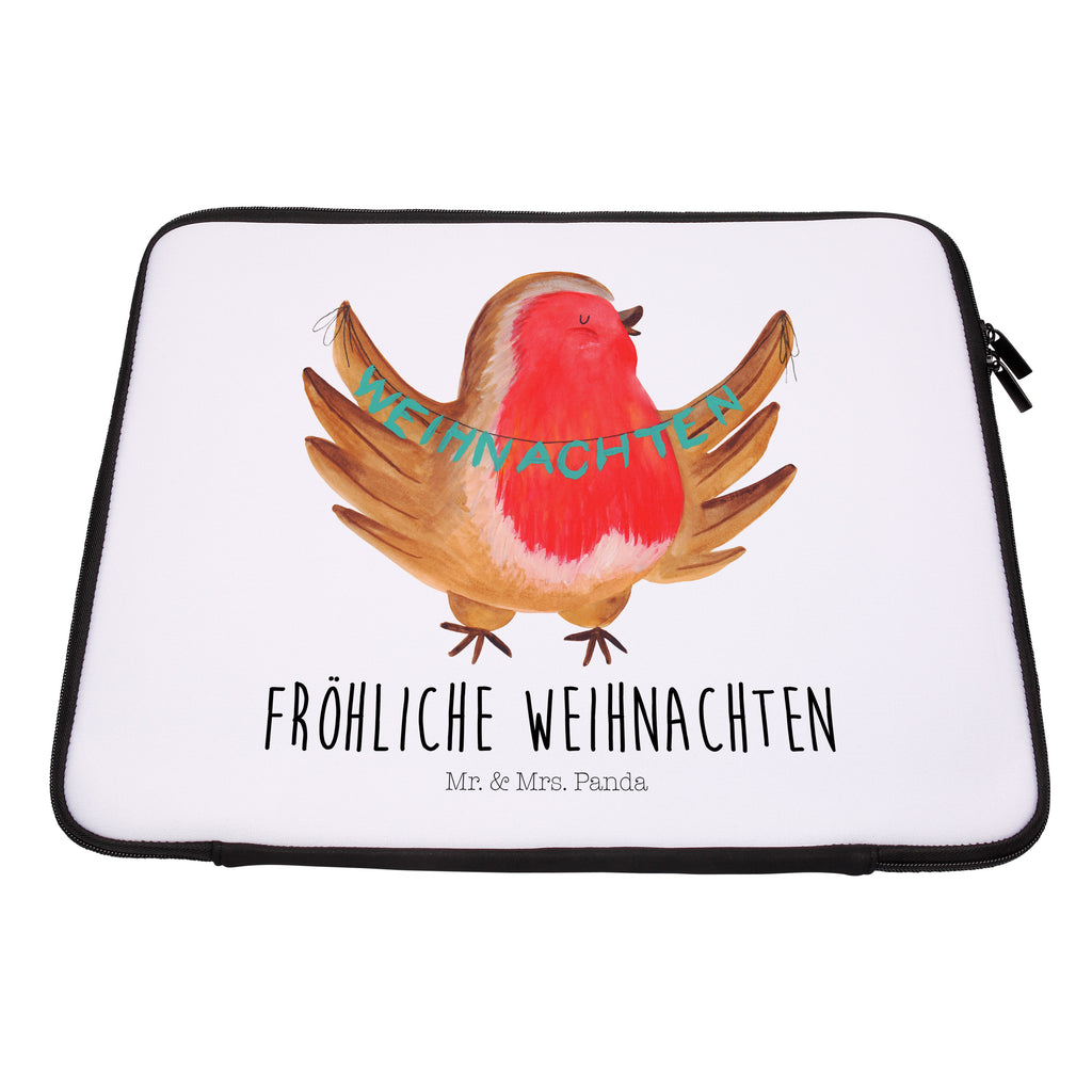 Notebook Tasche Rotkehlchen Weihnachten Notebook Tasche, Laptop, Computertasche, Tasche, Notebook-Tasche, Notebook-Reisehülle, Notebook Schutz, Winter, Weihnachten, Weihnachtsdeko, Nikolaus, Advent, Heiligabend, Wintermotiv, Frohe Weihnachten, Weihnachtsmotiv, Weihnachtsgruß, Vogel, xmas