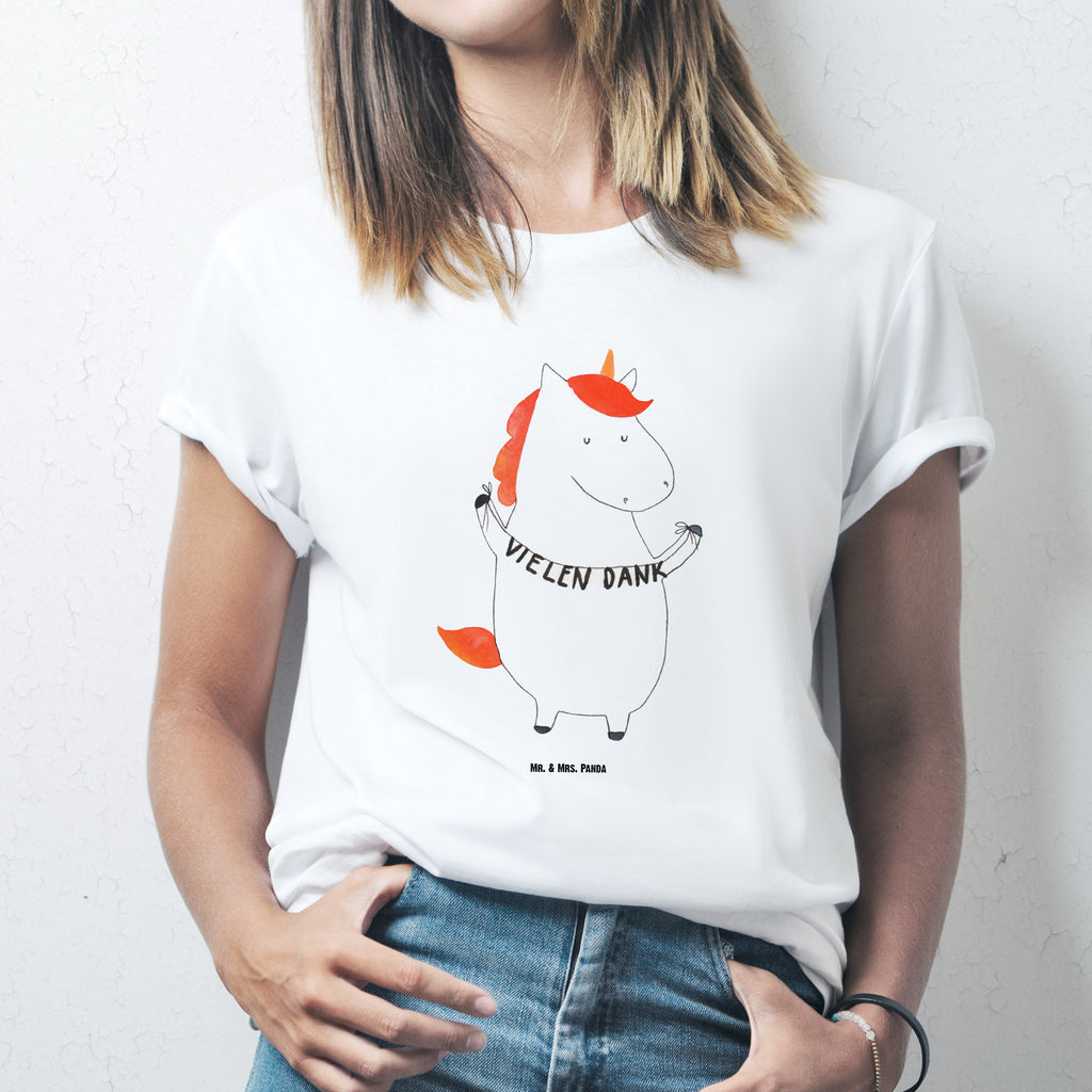 T-Shirt Standard Einhorn Vielen Dank T-Shirt, Shirt, Tshirt, Lustiges T-Shirt, T-Shirt mit Spruch, Party, Junggesellenabschied, Jubiläum, Geburstag, Herrn, Damen, Männer, Frauen, Schlafshirt, Nachthemd, Sprüche, Einhorn, Einhörner, Einhorn Deko, Pegasus, Unicorn, Danke, vielen Dank, Dankeschön, Danksagung