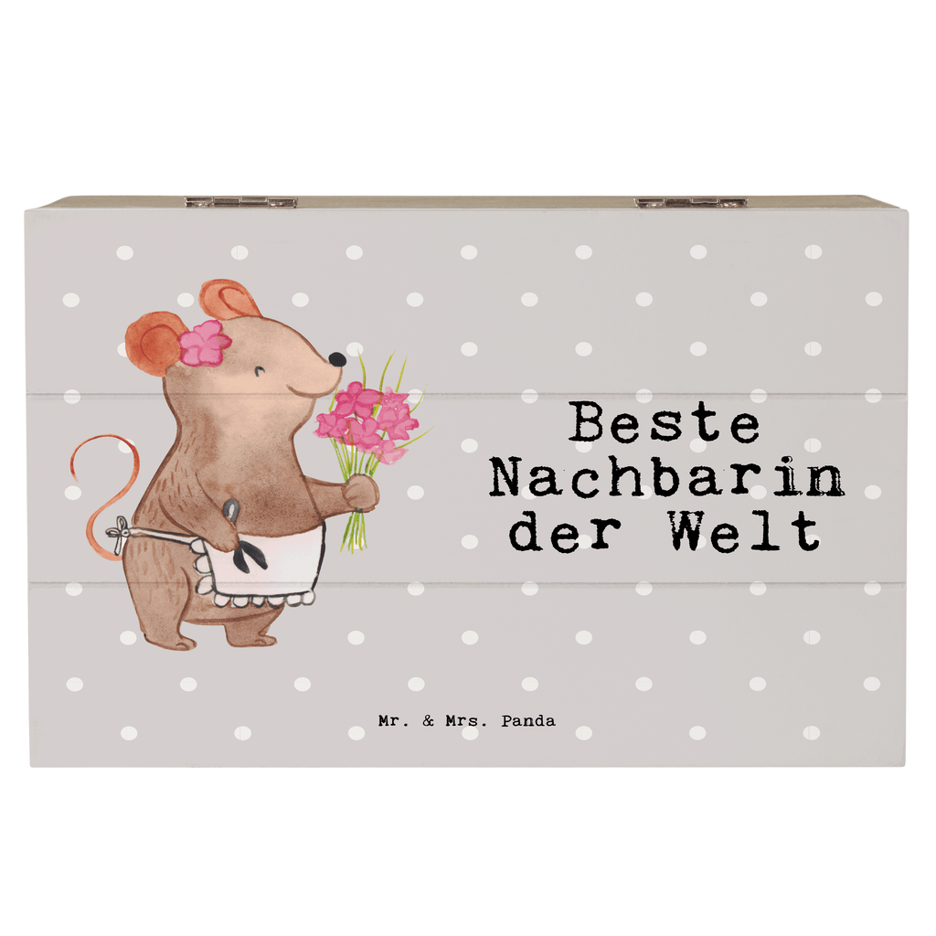 Holzkiste Maus Beste Nachbarin der Welt Holzkiste, Kiste, Schatzkiste, Truhe, Schatulle, XXL, Erinnerungsbox, Erinnerungskiste, Dekokiste, Aufbewahrungsbox, Geschenkbox, Geschenkdose, für, Dankeschön, Geschenk, Schenken, Geburtstag, Geburtstagsgeschenk, Geschenkidee, Danke, Bedanken, Mitbringsel, Freude machen, Geschenktipp, Nachbarin, Nachbarn, Nachbarschaft, Freundin, Angrenzer, Anwohnerin, Bewohnerin, Freundschaft