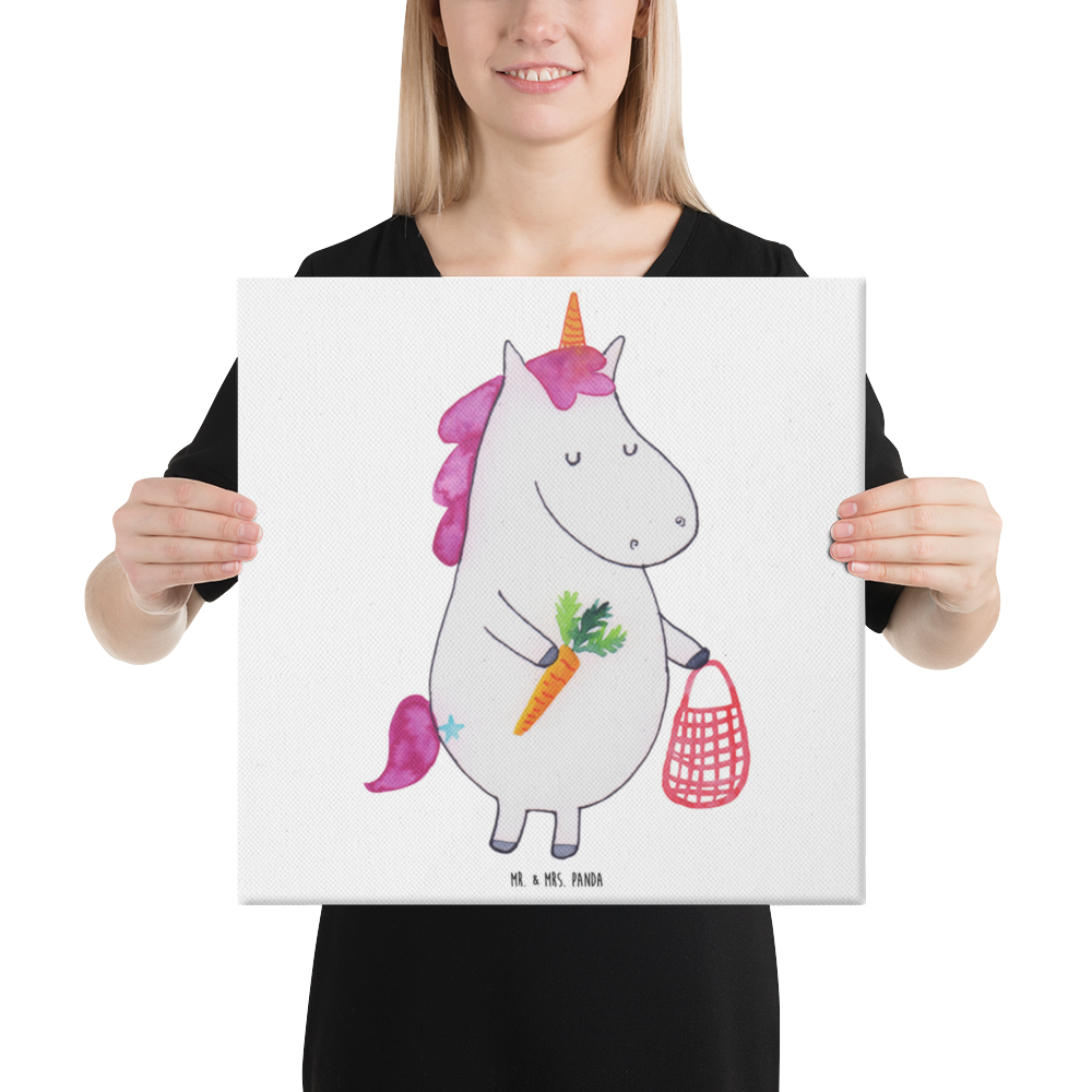 Leinwand Bild Einhorn Vegan Leinwand, Bild, Kunstdruck, Wanddeko, Dekoration, Einhorn, Einhörner, Einhorn Deko, Pegasus, Unicorn, vegan, Gesund leben, Vegetariar, Rohkost, Gesund essen, Veganismus, Veganer