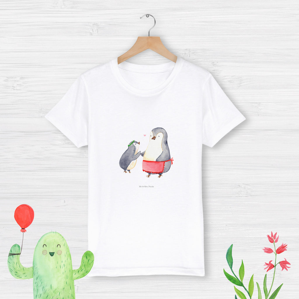 Organic Kinder T-Shirt Pinguin mit Kind Kinder T-Shirt, Kinder T-Shirt Mädchen, Kinder T-Shirt Jungen, Familie, Vatertag, Muttertag, Bruder, Schwester, Mama, Papa, Oma, Opa, Geschenk, Mami, Mutti, Mutter, Geburststag