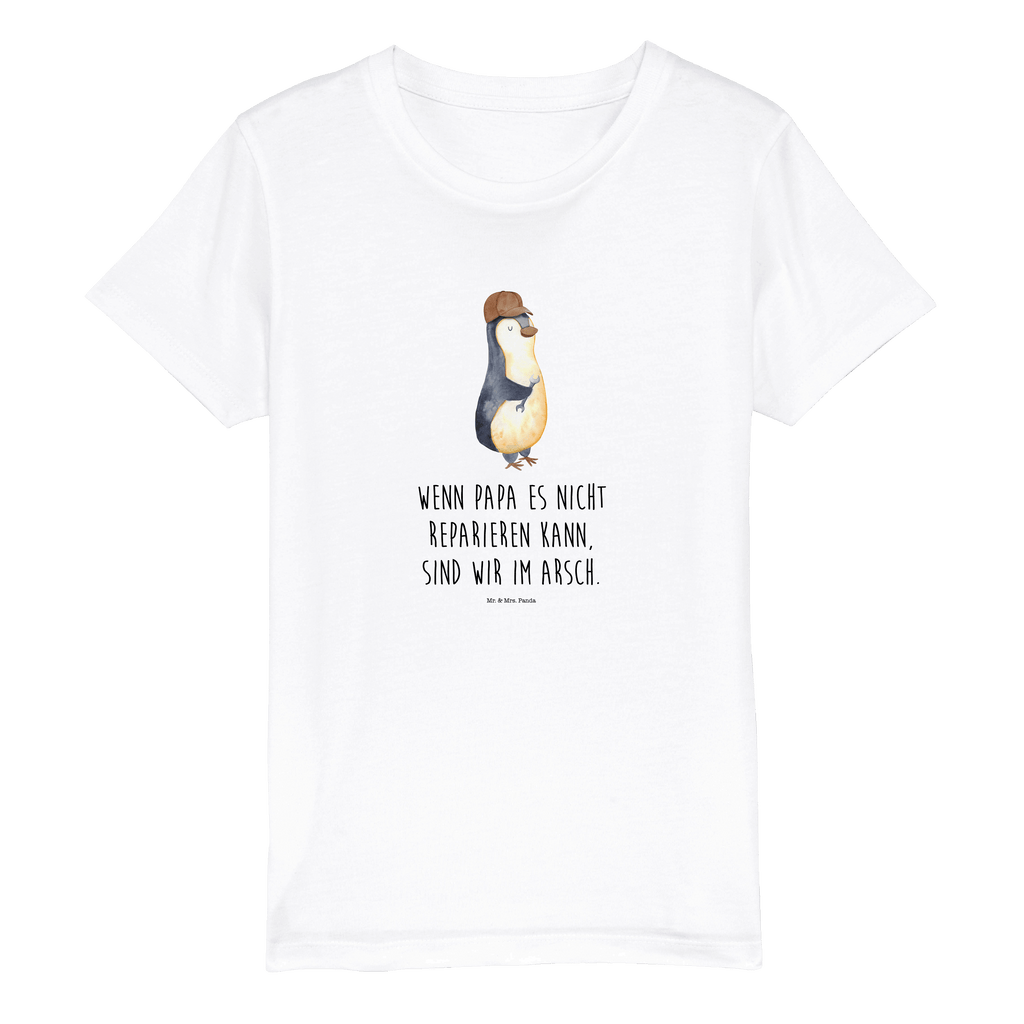 Organic Kinder T-Shirt Wenn Papa es nicht reparieren kann, sind wir am Arsch Kinder T-Shirt, Kinder T-Shirt Mädchen, Kinder T-Shirt Jungen, Familie, Vatertag, Muttertag, Bruder, Schwester, Mama, Papa, Oma, Opa, Vater, Geschenk Papa, Bester Papa der Welt