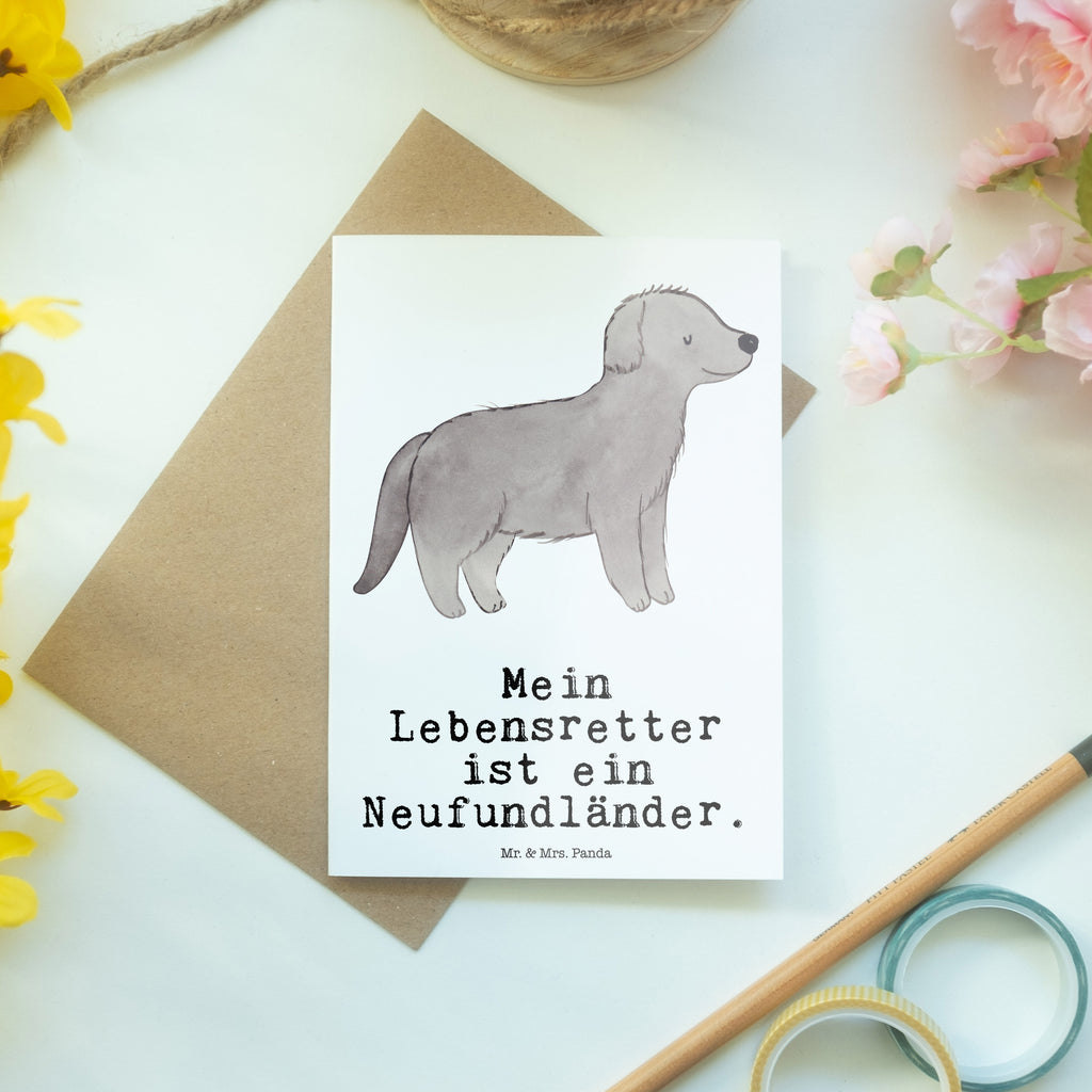 Grußkarte Neufundländer Lebensretter Grußkarte, Klappkarte, Einladungskarte, Glückwunschkarte, Hochzeitskarte, Geburtstagskarte, Karte, Ansichtskarten, Hund, Hunderasse, Rassehund, Hundebesitzer, Geschenk, Tierfreund, Schenken, Welpe, Neufundländer, Newfoundland