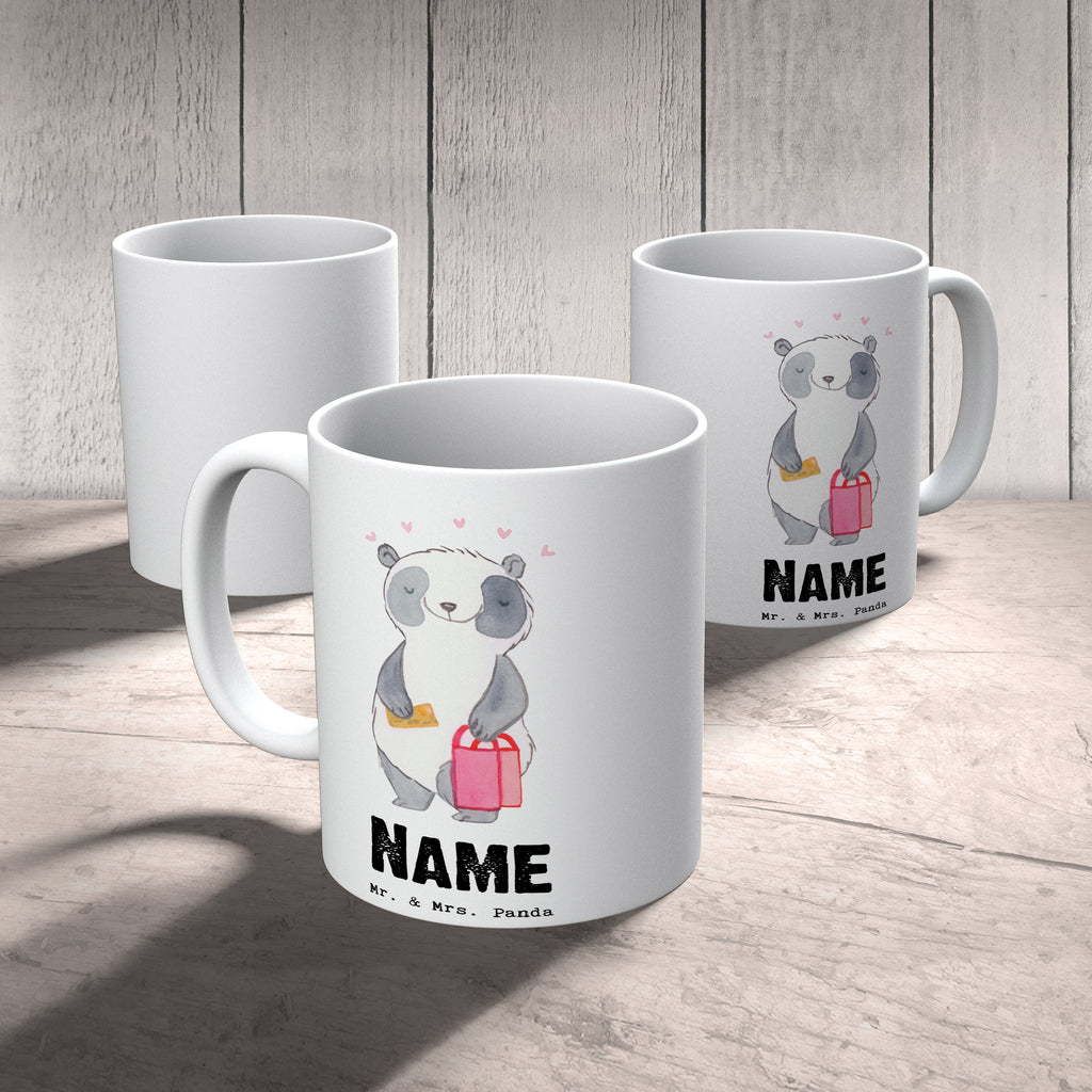 Personalisierte Tasse Panda Bester Shoppingpartner der Welt Personalisierte Tasse, Namenstasse, Wunschname, Personalisiert, Tasse, Namen, Drucken, Tasse mit Namen, für, Dankeschön, Geschenk, Schenken, Geburtstag, Geburtstagsgeschenk, Geschenkidee, Danke, Bedanken, Mitbringsel, Freude machen, Geschenktipp, Shoppingpartner, Shoppen, Begleitung, Partner, Freundin, Freund, bff, Shopping, Einkaufen, Shopping-Queen, Queen, Bester