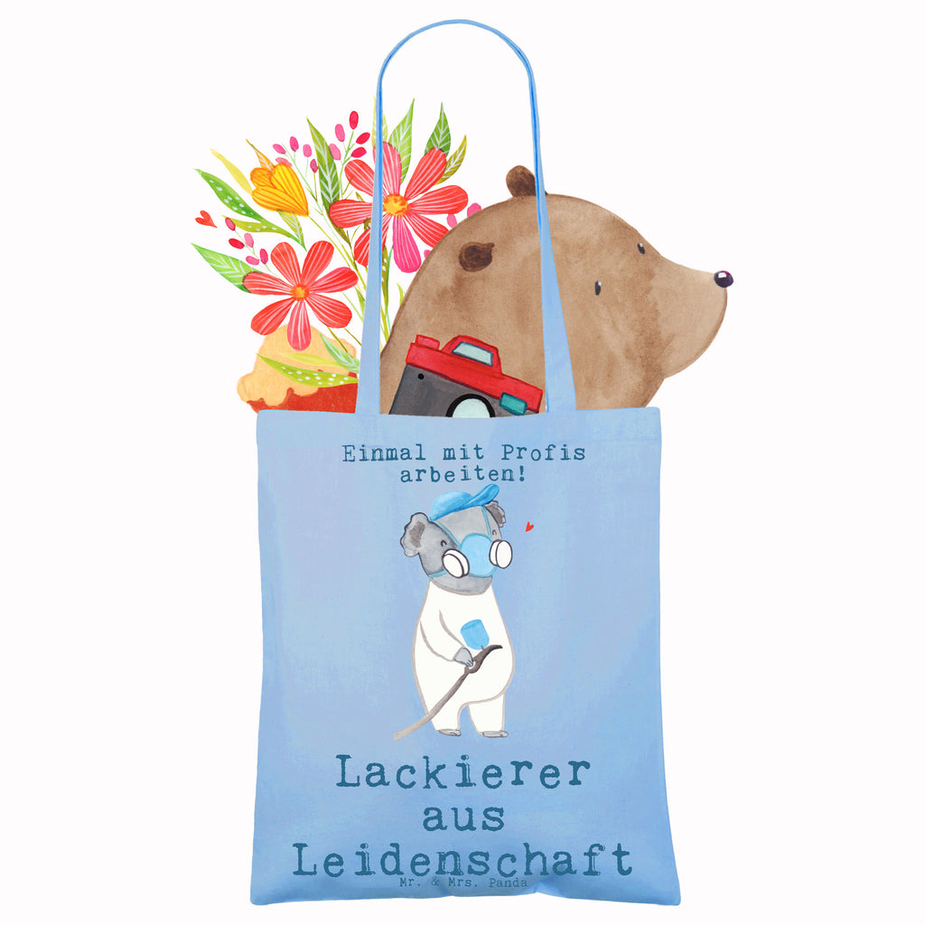 Tragetasche Lackierer aus Leidenschaft Beuteltasche, Beutel, Einkaufstasche, Jutebeutel, Stoffbeutel, Tasche, Shopper, Umhängetasche, Strandtasche, Schultertasche, Stofftasche, Tragetasche, Badetasche, Jutetasche, Einkaufstüte, Laptoptasche, Beruf, Ausbildung, Jubiläum, Abschied, Rente, Kollege, Kollegin, Geschenk, Schenken, Arbeitskollege, Mitarbeiter, Firma, Danke, Dankeschön, Lackierer, Lackierermeister, Werkstatt Lackierer, Gesellenprüfung