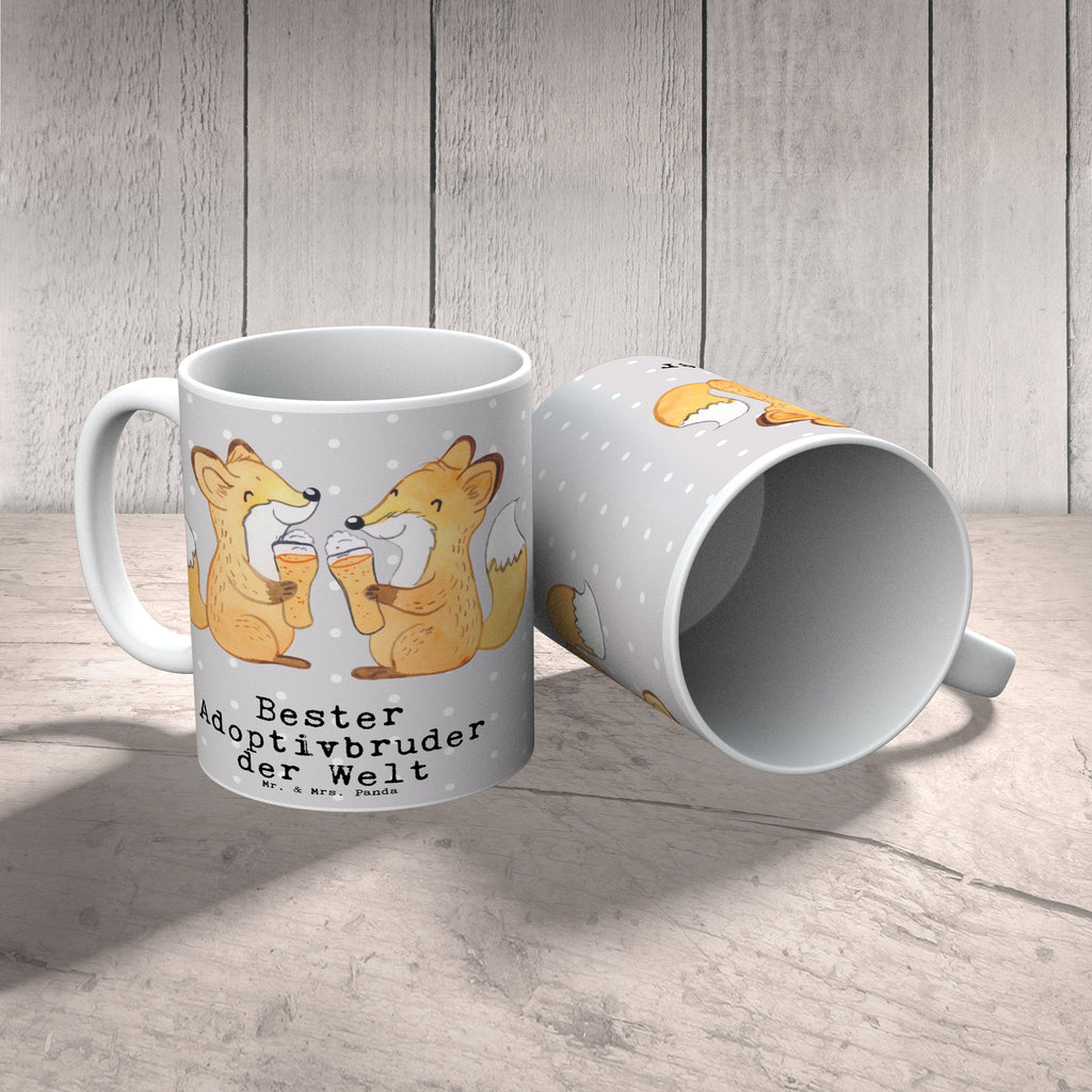 Tasse Fuchs Bester Adoptivbruder der Welt Tasse, Kaffeetasse, Teetasse, Becher, Kaffeebecher, Teebecher, Keramiktasse, Porzellantasse, Büro Tasse, Geschenk Tasse, Tasse Sprüche, Tasse Motive, Kaffeetassen, Tasse bedrucken, Designer Tasse, Cappuccino Tassen, Schöne Teetassen, für, Dankeschön, Geschenk, Schenken, Geburtstag, Geburtstagsgeschenk, Geschenkidee, Danke, Bedanken, Mitbringsel, Freude machen, Geschenktipp, Adoptivbruder, adoptiert, Bruder, Brudi, Geschwister, Bruderherz, Schwester, Familie, Kleinigkeit, Brother, Bester, Sohn