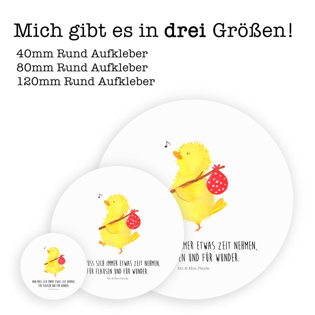 Rund Aufkleber Küken Wanderer Sticker, Aufkleber, Etikett, Ostern, Osterhase, Ostergeschenke, Osternest, Osterdeko, Geschenke zu Ostern, Ostern Geschenk, Ostergeschenke Kinder, Ostern Kinder, Küken, Osterei, Ostereier, Ei, Frühlingsgefühle, Freude, Grüße, liebe Grüße, Frohe Ostern, Ostergrüße, Flausen, Wunder, Reisen, Weltenbummler, Zeit, Zeitmanagement, Backpacker