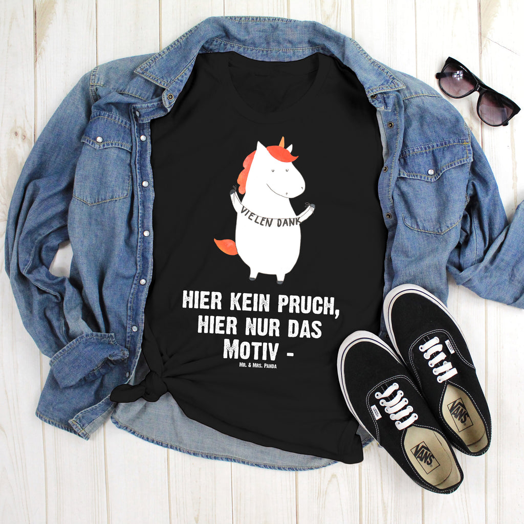 T-Shirt Standard Einhorn Vielen Dank T-Shirt, Shirt, Tshirt, Lustiges T-Shirt, T-Shirt mit Spruch, Party, Junggesellenabschied, Jubiläum, Geburstag, Herrn, Damen, Männer, Frauen, Schlafshirt, Nachthemd, Sprüche, Einhorn, Einhörner, Einhorn Deko, Pegasus, Unicorn, Danke, vielen Dank, Dankeschön, Danksagung