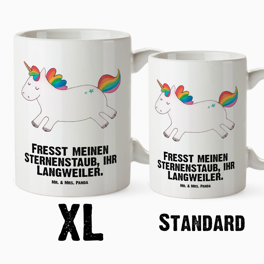 XL Tasse Einhorn Happy XL Tasse, Große Tasse, Grosse Kaffeetasse, XL Becher, XL Teetasse, spülmaschinenfest, Jumbo Tasse, Groß, Einhorn, Einhörner, Einhorn Deko, Pegasus, Unicorn, glücklich, fröhlich, Spaß, Freude, Lebensfreude, witzig, spannend, Lächeln, Lachen