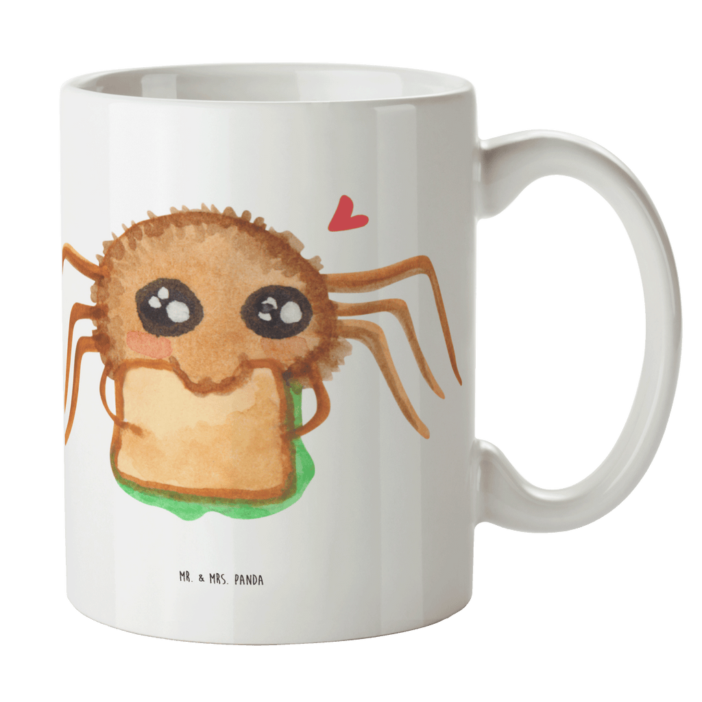 Tasse Spinne Agathe Sandwich Tasse, Kaffeetasse, Teetasse, Becher, Kaffeebecher, Teebecher, Keramiktasse, Porzellantasse, Büro Tasse, Geschenk Tasse, Tasse Sprüche, Tasse Motive, Kaffeetassen, Tasse bedrucken, Designer Tasse, Cappuccino Tassen, Schöne Teetassen, Spinne Agathe, Spinne, Agathe, Videos, Merchandise, Glück, Mut, Hungrig, Verfressen, Lebensfreude, Alles wird gut, Hunger