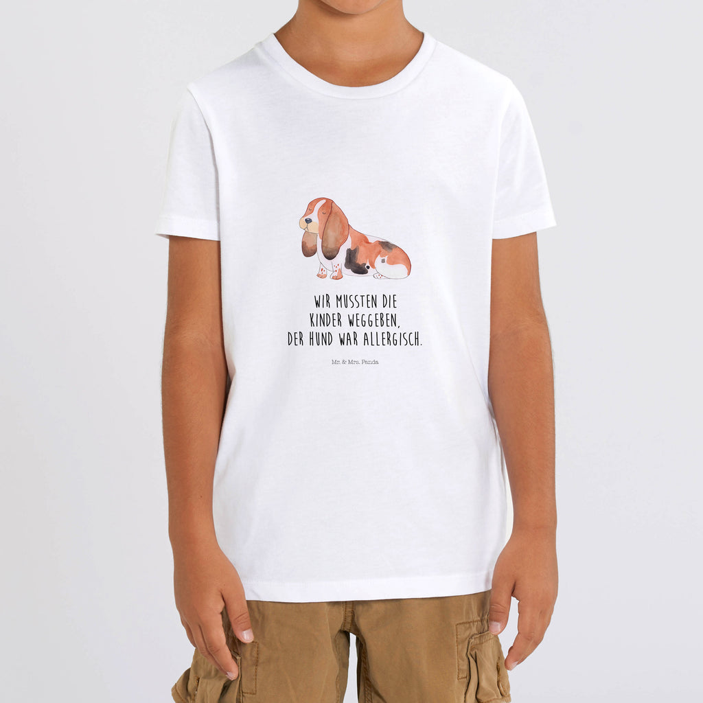 Organic Kinder T-Shirt Hund Basset Hound Kinder T-Shirt, Kinder T-Shirt Mädchen, Kinder T-Shirt Jungen, Hund, Hundemotiv, Haustier, Hunderasse, Tierliebhaber, Hundebesitzer, Sprüche, Basset Hound, Basset, Hundeliebe, kinderlos