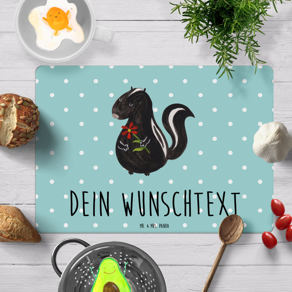 Personalisiertes Tischset Stinktier Blume Personalisiertes Tischet, Personalisierter Tischuntersetzer, Personalisiertes Platzset, tischset personalisiert, personalisiertes tischset, personalisierte platzsets, platzset personalisiert, personalisierte platzdeckchen, platzdeckchen personalisiert, tischset mit namen, platzdeckchen mit namen, platzset mit namen abwaschbar, platzset mit namen, tischset abwaschbar mit namen, Stinktier, Skunk, Wildtier, Raubtier, Stinker, Stinki, Tagträumer, verträumt, Dreams, Träume