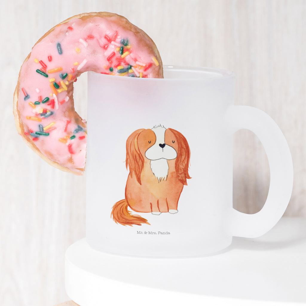 Teetasse Cavalier King Charles Spaniel Teetasse, Teeglas, Teebecher, Tasse mit Henkel, Tasse, Glas Teetasse, Teetasse aus Glas, Hund, Hundemotiv, Haustier, Hunderasse, Tierliebhaber, Hundebesitzer, Sprüche, Cavalier King Charles Spaniel, Cockerspaniel, Spaniel, Spruch, schönster Hund