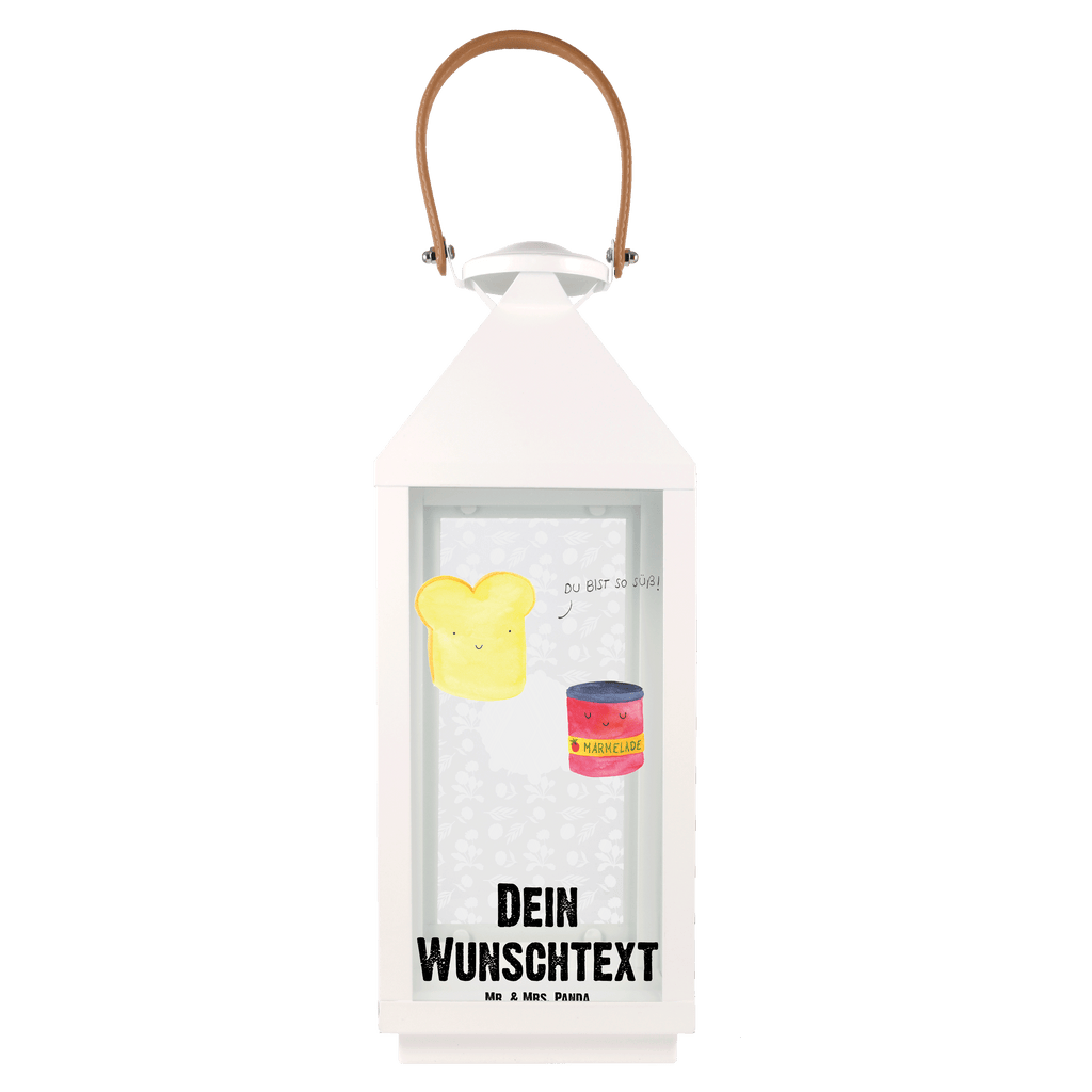 Personalisierte Deko Laterne Toast & Marmelade Gartenlampe, Gartenleuchte, Gartendekoration, Gartenlicht, Laterne kleine Laternen, XXL Laternen, Laterne groß, Tiermotive, Gute Laune, lustige Sprüche, Tiere, Toast, Marmelade, Dreamteam, süße Postkarte, süß, Küche Deko, Küche Spruch, Frühstück Einladung, Brot, Toastbrot