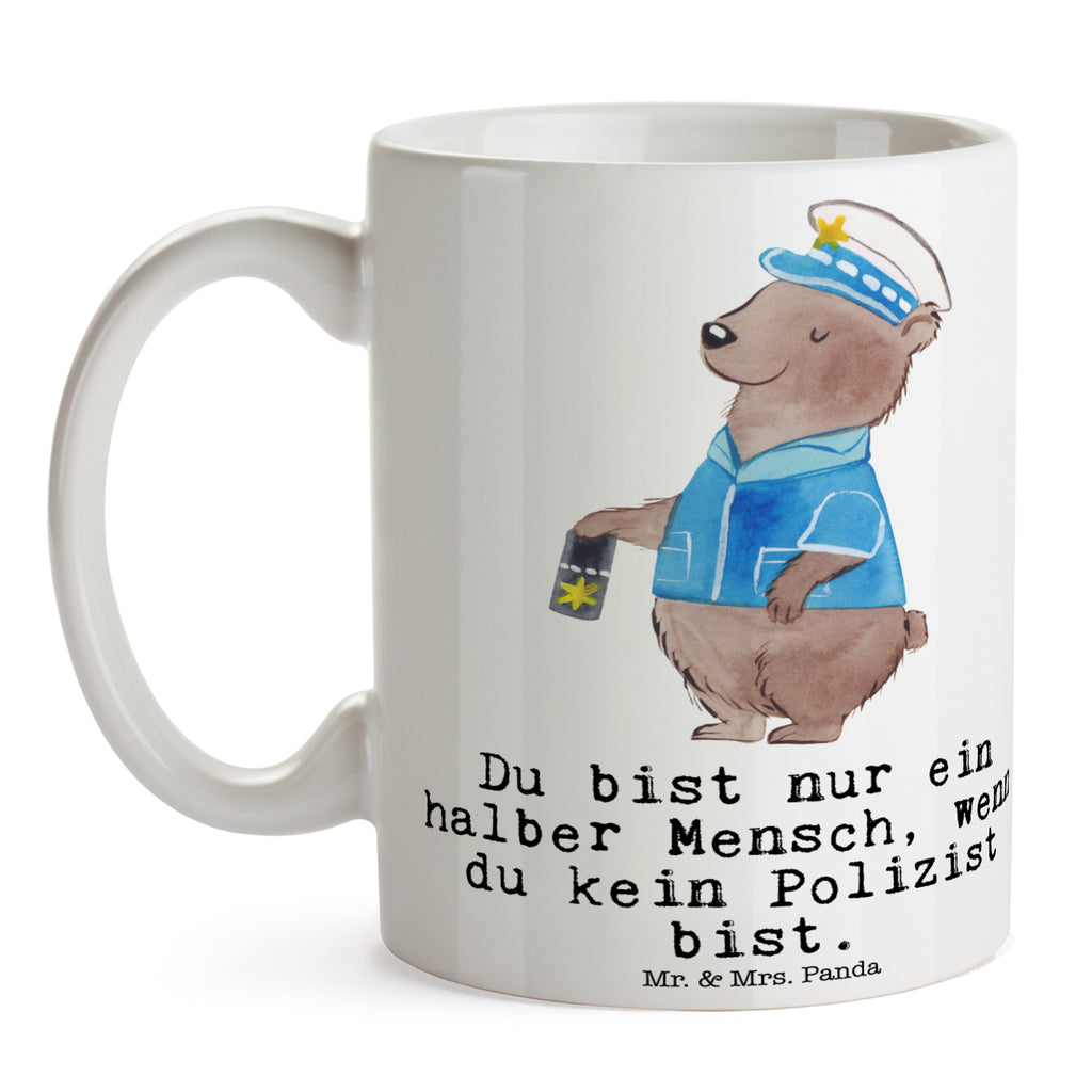 Tasse Polizist mit Herz Tasse, Kaffeetasse, Teetasse, Becher, Kaffeebecher, Teebecher, Keramiktasse, Porzellantasse, Büro Tasse, Geschenk Tasse, Tasse Sprüche, Tasse Motive, Kaffeetassen, Tasse bedrucken, Designer Tasse, Cappuccino Tassen, Schöne Teetassen, Beruf, Ausbildung, Jubiläum, Abschied, Rente, Kollege, Kollegin, Geschenk, Schenken, Arbeitskollege, Mitarbeiter, Firma, Danke, Dankeschön, Polizist, Polizeibeamter, Wachmann, Cop, Polizei, Studium