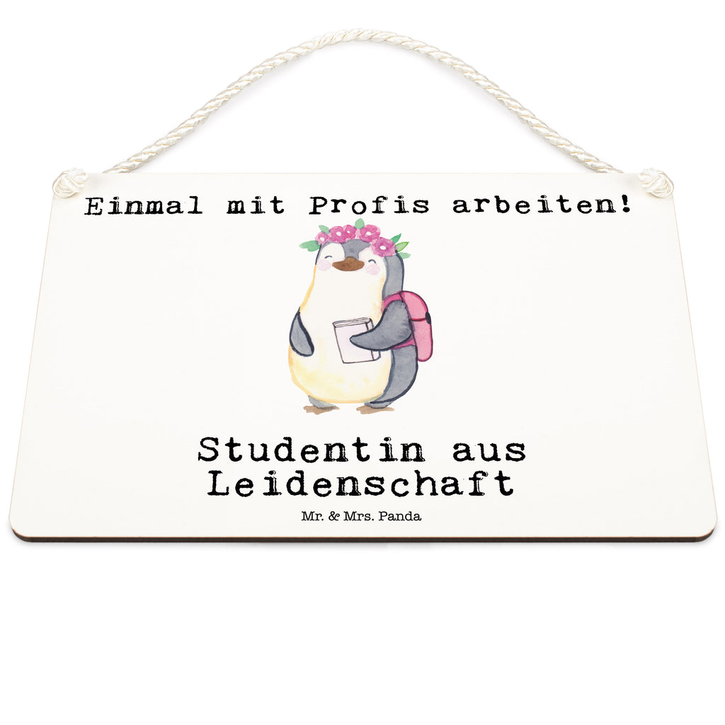 Deko Schild Studentin aus Leidenschaft Dekoschild, Deko Schild, Schild, Tür Schild, Türschild, Holzschild, Wandschild, Wanddeko, Beruf, Ausbildung, Jubiläum, Abschied, Rente, Kollege, Kollegin, Geschenk, Schenken, Arbeitskollege, Mitarbeiter, Firma, Danke, Dankeschön