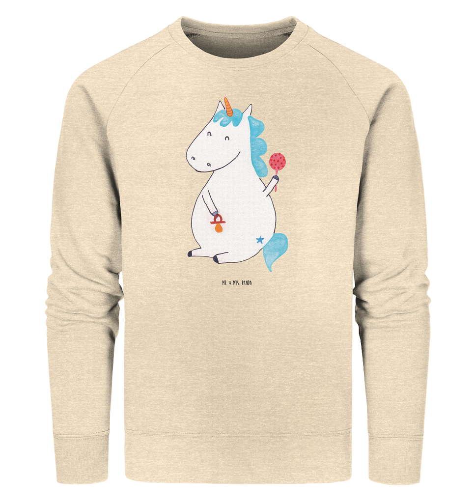 Organic Pullover Einhorn Baby Pullover, Pullover Männer, Pullover Frauen, Sweatshirt, Sweatshirt Männer, Sweatshirt Frauen, Unisex, Einhorn, Einhörner, Einhorn Deko, Pegasus, Unicorn, Mutter, Geburt, Geburtstag, erstes Kind, Baby, Babyglück, Nachwuchs, Eltern, Party, Kind, Schnuller