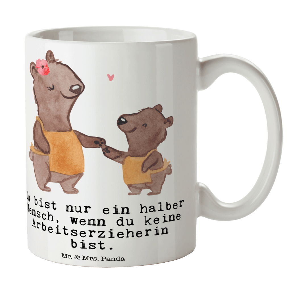 Tasse Arbeitserzieherin mit Herz Tasse, Kaffeetasse, Teetasse, Becher, Kaffeebecher, Teebecher, Keramiktasse, Porzellantasse, Büro Tasse, Geschenk Tasse, Tasse Sprüche, Tasse Motive, Kaffeetassen, Tasse bedrucken, Designer Tasse, Cappuccino Tassen, Schöne Teetassen, Beruf, Ausbildung, Jubiläum, Abschied, Rente, Kollege, Kollegin, Geschenk, Schenken, Arbeitskollege, Mitarbeiter, Firma, Danke, Dankeschön, Arbeitserzieherin, Arbeitspädagogin, Studium