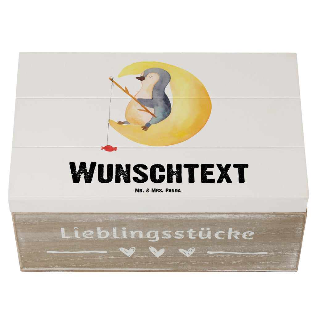 Personalisierte Holzkiste Pinguin Mond Holzkiste mit Namen, Kiste mit Namen, Schatzkiste mit Namen, Truhe mit Namen, Schatulle mit Namen, Erinnerungsbox mit Namen, Erinnerungskiste, mit Namen, Dekokiste mit Namen, Aufbewahrungsbox mit Namen, Holzkiste Personalisiert, Kiste Personalisiert, Schatzkiste Personalisiert, Truhe Personalisiert, Schatulle Personalisiert, Erinnerungsbox Personalisiert, Erinnerungskiste Personalisiert, Dekokiste Personalisiert, Aufbewahrungsbox Personalisiert, Geschenkbox personalisiert, GEschenkdose personalisiert, Pinguin, Pinguine, Spruch, schlafen, Nachtruhe, Einschlafen, Schlafzimmer, Schlafstörungen, Gästezimmer