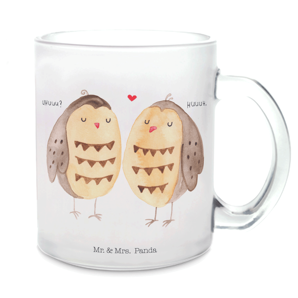 Teetasse Eule Liebe Teetasse, Teeglas, Teebecher, Tasse mit Henkel, Tasse, Glas Teetasse, Teetasse aus Glas, Eule, Eule Deko, Liebe, Hochzeit Spruch, Owl, All you need is love, Liebe Spruch, Freundin Geschenk, Freund, Wortspiel lustig