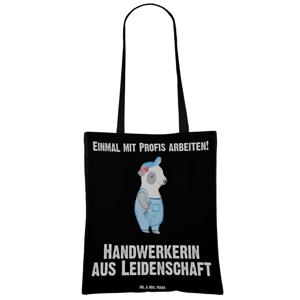 Tragetasche Handwerkerin aus Leidenschaft Beuteltasche, Beutel, Einkaufstasche, Jutebeutel, Stoffbeutel, Tasche, Shopper, Umhängetasche, Strandtasche, Schultertasche, Stofftasche, Tragetasche, Badetasche, Jutetasche, Einkaufstüte, Laptoptasche, Beruf, Ausbildung, Jubiläum, Abschied, Rente, Kollege, Kollegin, Geschenk, Schenken, Arbeitskollege, Mitarbeiter, Firma, Danke, Dankeschön, Handwerkerin, Gesellenprüfung, Handwerksbetrieb, Werkstatt