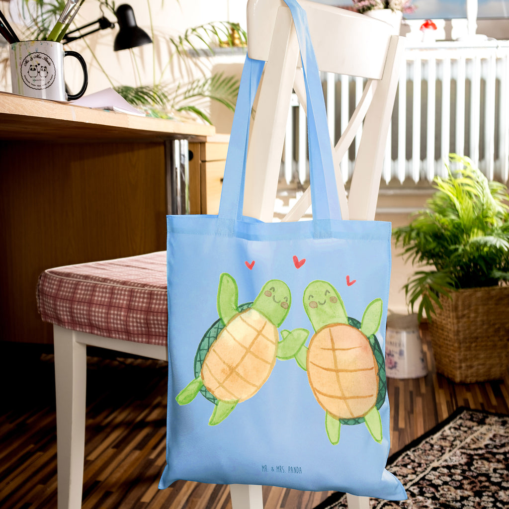 Tragetasche Schildkröten Paar Beuteltasche, Beutel, Einkaufstasche, Jutebeutel, Stoffbeutel, Tasche, Shopper, Umhängetasche, Strandtasche, Schultertasche, Stofftasche, Tragetasche, Badetasche, Jutetasche, Einkaufstüte, Laptoptasche, Liebe, Partner, Freund, Freundin, Ehemann, Ehefrau, Heiraten, Verlobung, Heiratsantrag, Liebesgeschenk, Jahrestag, Hocheitstag, Valentinstag, Geschenk für Frauen, Hochzeitstag, Mitbringsel, Geschenk für Freundin, Geschenk für Partner, Liebesbeweis, für Männer, für Ehemann