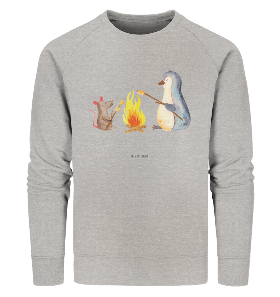 Organic Pullover Pinguin Lagerfeuer Pullover, Pullover Männer, Pullover Frauen, Sweatshirt, Sweatshirt Männer, Sweatshirt Frauen, Unisex, Pinguin, Maus, Pinguine, Lagerfeuer, Leben, Arbeit, Job, Motivation, Büro, Büroalltag, Lebensspruch, Lebensmotivation, Neustart, Liebe, grillen, Feuer, Marshmallows