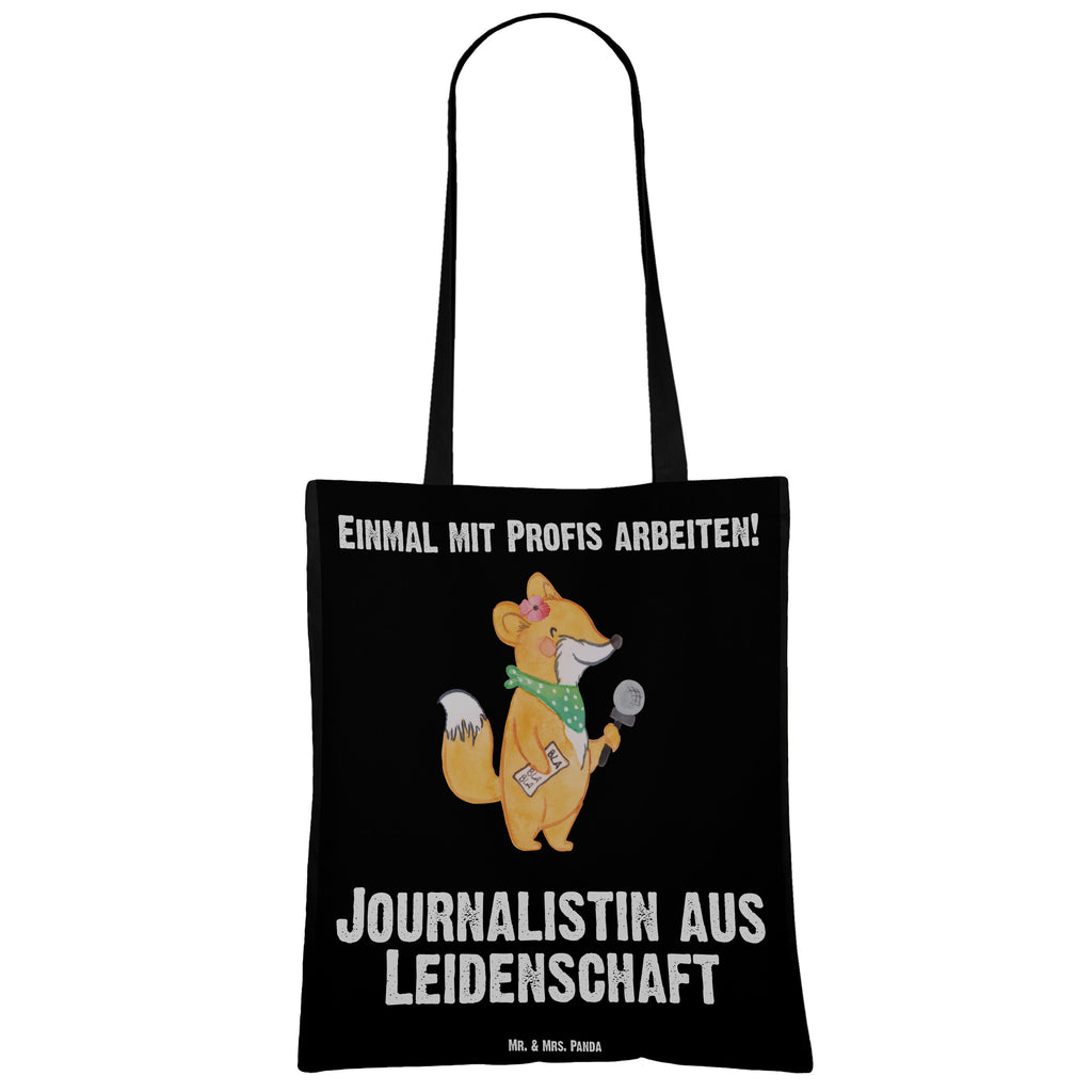 Tragetasche Journalistin aus Leidenschaft Beuteltasche, Beutel, Einkaufstasche, Jutebeutel, Stoffbeutel, Tasche, Shopper, Umhängetasche, Strandtasche, Schultertasche, Stofftasche, Tragetasche, Badetasche, Jutetasche, Einkaufstüte, Laptoptasche, Beruf, Ausbildung, Jubiläum, Abschied, Rente, Kollege, Kollegin, Geschenk, Schenken, Arbeitskollege, Mitarbeiter, Firma, Danke, Dankeschön, Journalistin, Reporterin, Redakteurin, Pressebüro, Studium