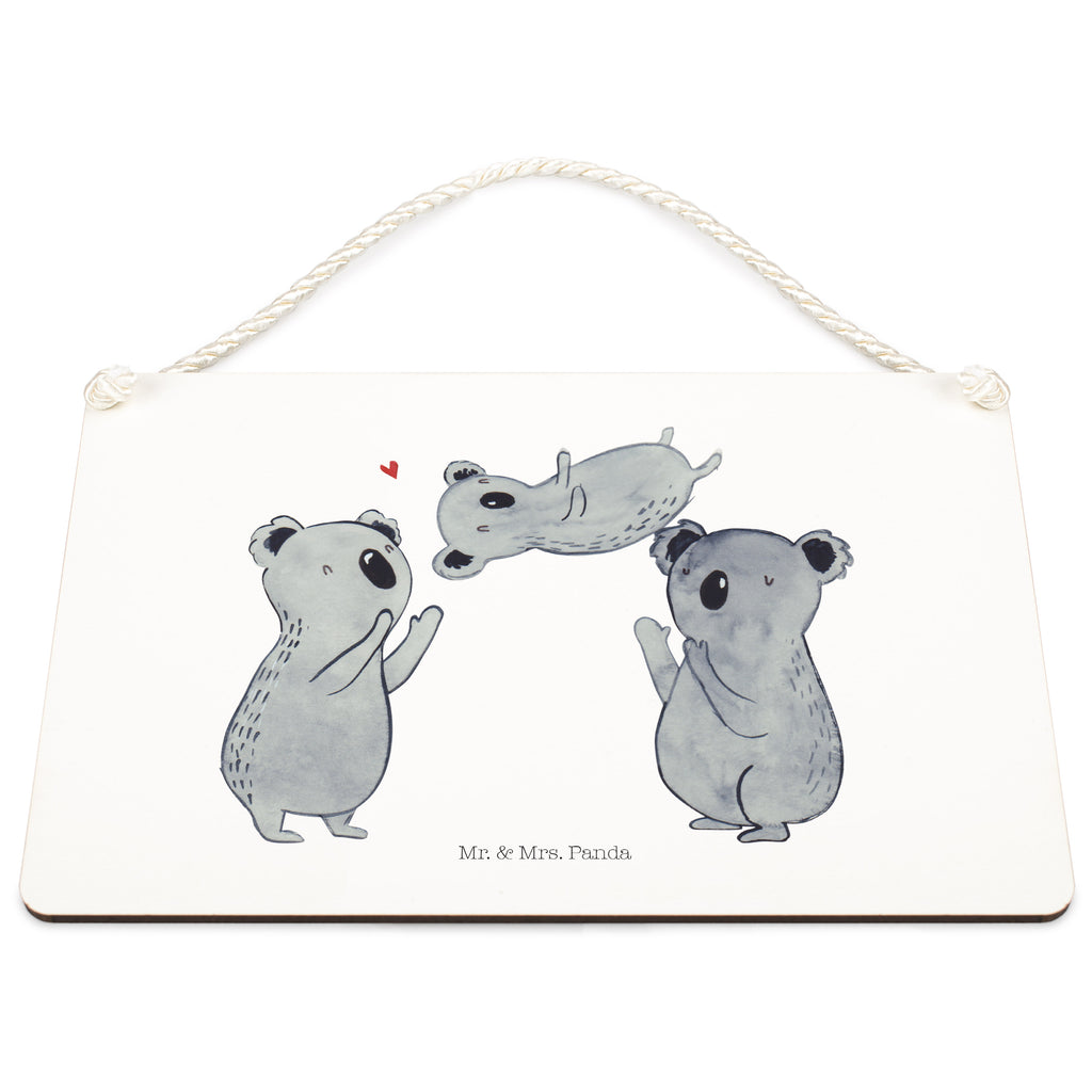 Deko Schild Koalas Feiern Dekoschild, Deko Schild, Schild, Tür Schild, Türschild, Holzschild, Wandschild, Wanddeko, Geburtstag, Geburtstagsgeschenk, Geschenk, Koala, Familie, Kind, Eltern, Herz, Liebe