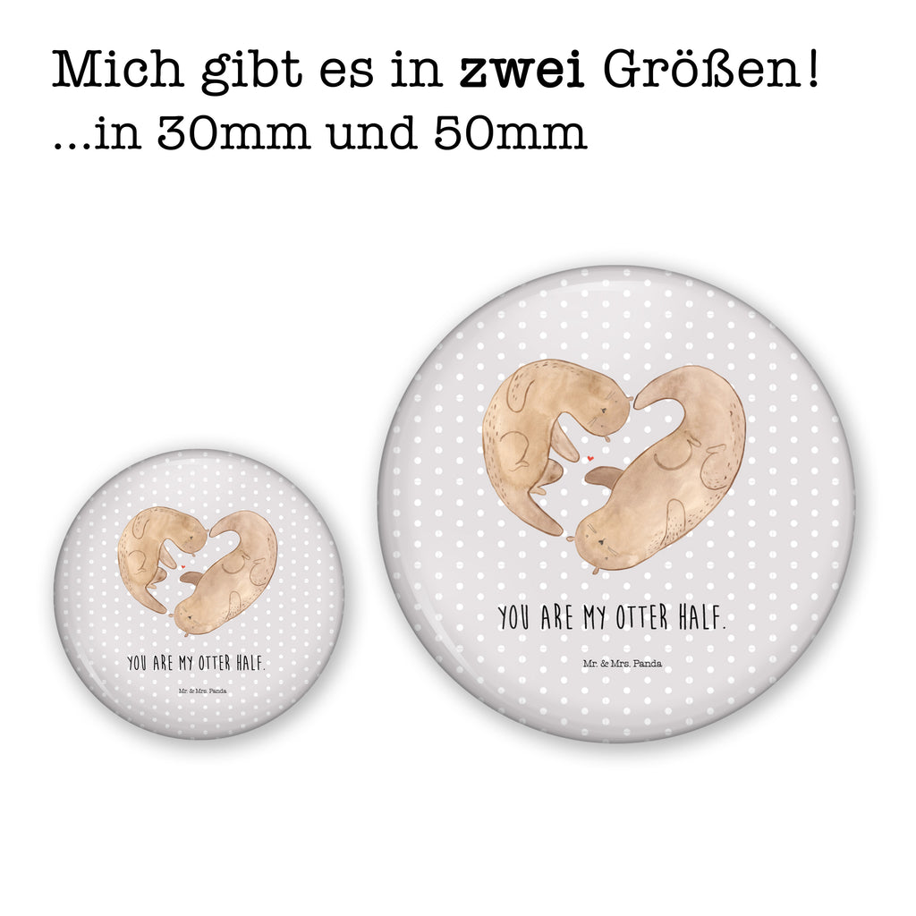 Button Otter Herz 50mm Button, Button, Pin, Anstecknadel, Otter, Fischotter, Seeotter, Liebe, Herz, Liebesbeweis, Liebesgeschenk, Bessere Hälfte, Love you, Jahrestag, Hochzeitstag, Verlobung, gemeinsames Leben