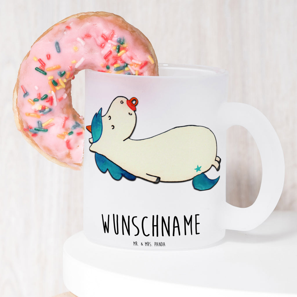 Personalisierte Teetasse Einhorn Schnullie Personalisierte Teetasse, Personalisiertes Teeglas, Personalisierter Teebecher, Personalisierte Glas Teetasse, Personalisierte Teetasse aus Glas, Teetasse mit Namen, Teeglas mit Namen, Teebecher mit Namen, Glas Teetasse mit Namen, Teetasse aus Glas mit Namen, Teetasse Wunschname, Teetasse selbst gestalten., Einhorn, Einhörner, Einhorn Deko, Pegasus, Unicorn, Baby, Kleinkind, Geburt, Geburtstag, Säugling, Schnuller, Geschenk Geburt, Mutter, Mama