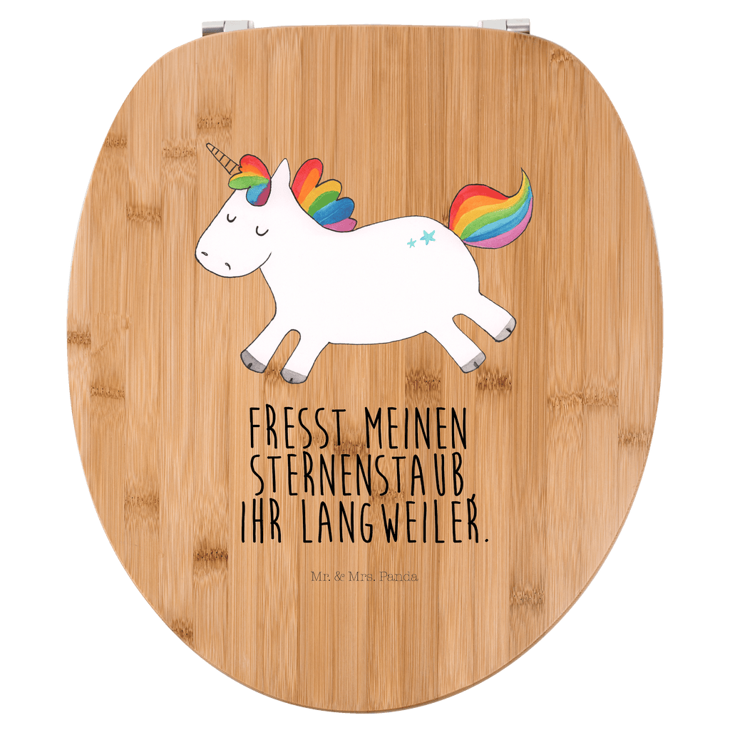 Motiv WC Sitz Einhorn Happy Klobrille, Klodeckel, Toilettendeckel, WC-Sitz, Toilette, Einhorn, Einhörner, Einhorn Deko, Pegasus, Unicorn, glücklich, fröhlich, Spaß, Freude, Lebensfreude, witzig, spannend, Lächeln, Lachen