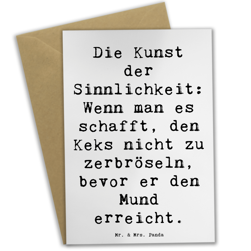 Grußkarte Spruch Kunst der Sinnlichkeit Grußkarte, Klappkarte, Einladungskarte, Glückwunschkarte, Hochzeitskarte, Geburtstagskarte, Karte, Ansichtskarten