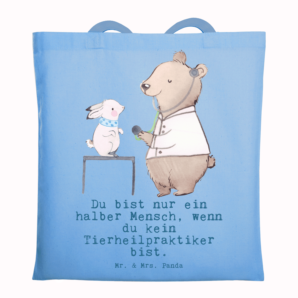 Tragetasche Tierheilpraktiker mit Herz Beuteltasche, Beutel, Einkaufstasche, Jutebeutel, Stoffbeutel, Tasche, Shopper, Umhängetasche, Strandtasche, Schultertasche, Stofftasche, Tragetasche, Badetasche, Jutetasche, Einkaufstüte, Laptoptasche, Beruf, Ausbildung, Jubiläum, Abschied, Rente, Kollege, Kollegin, Geschenk, Schenken, Arbeitskollege, Mitarbeiter, Firma, Danke, Dankeschön